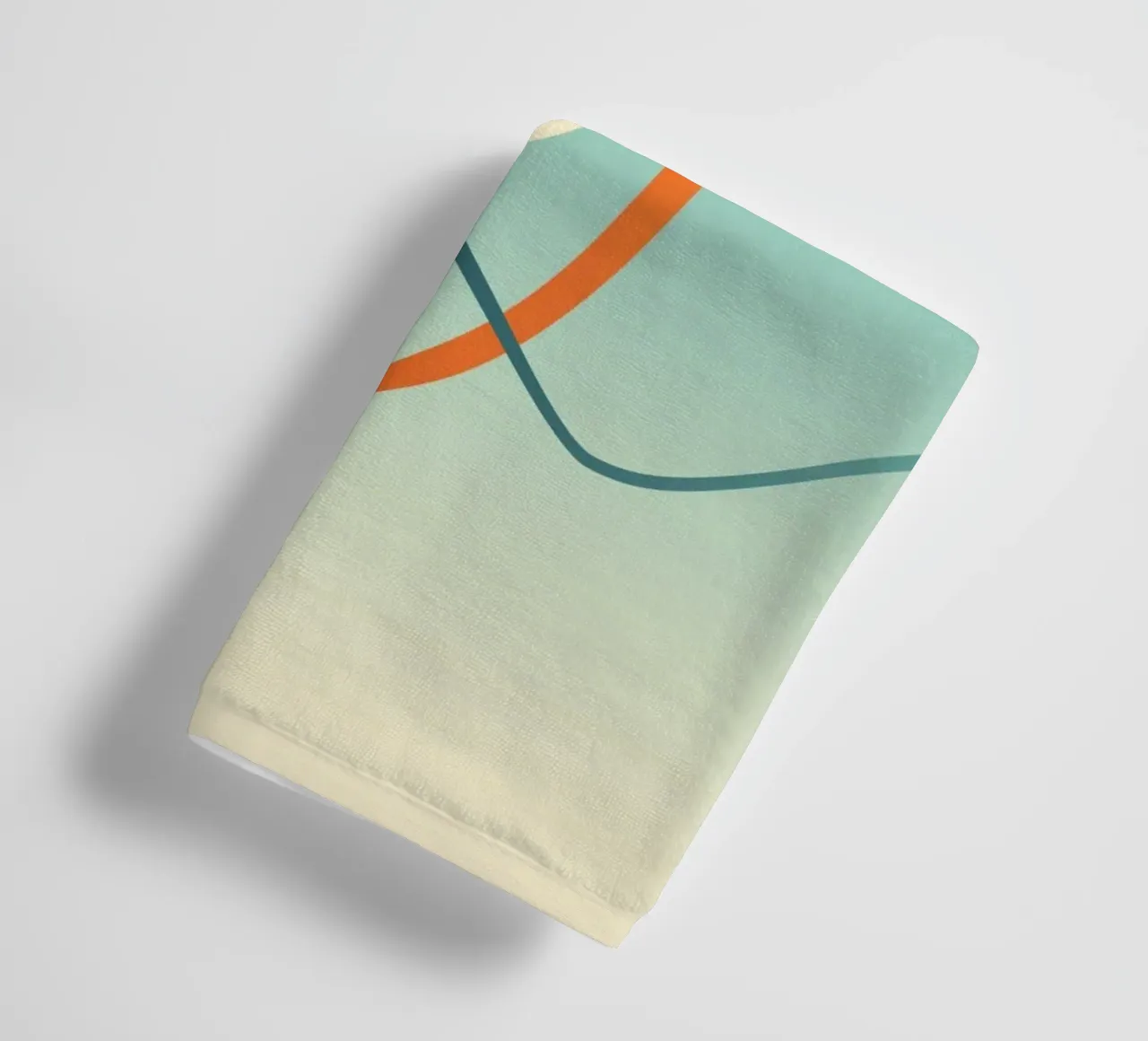 linee curve scena liscia asciugamano da bagno da pastel color shape