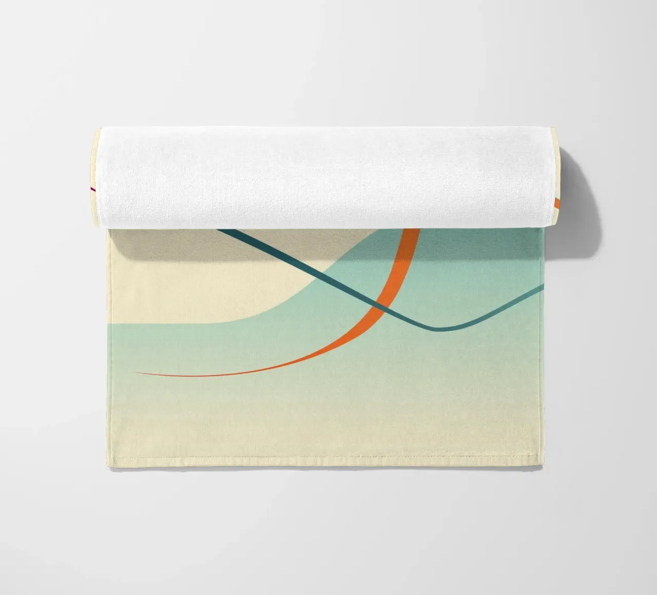 linee curve scena liscia telo mare da pastel color shape