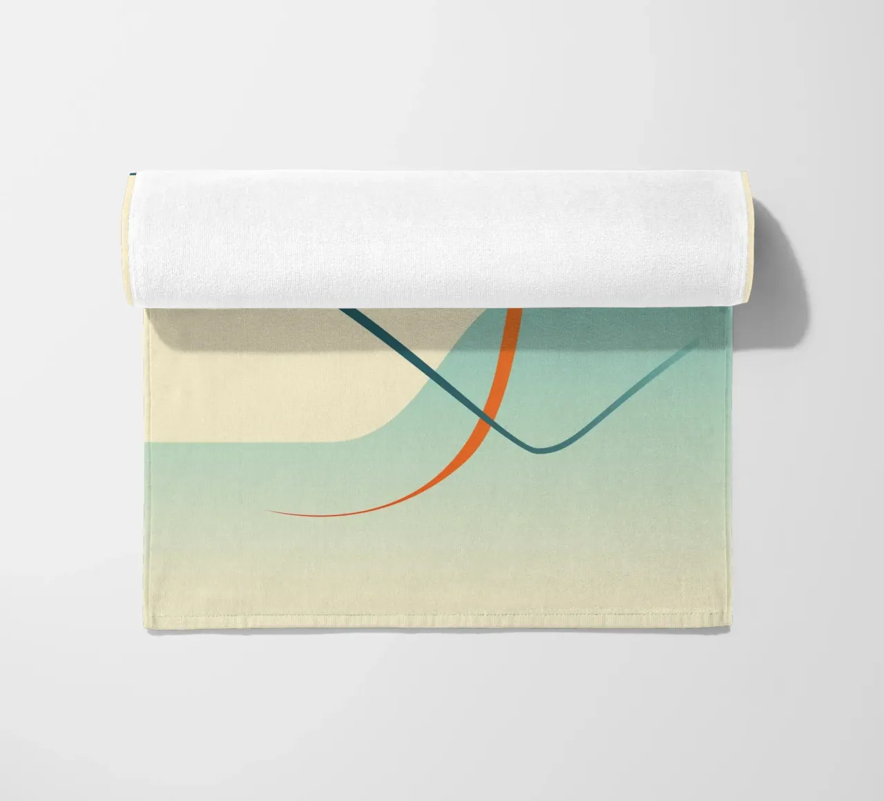 linee curve scena liscia telo mare da pastel color shape