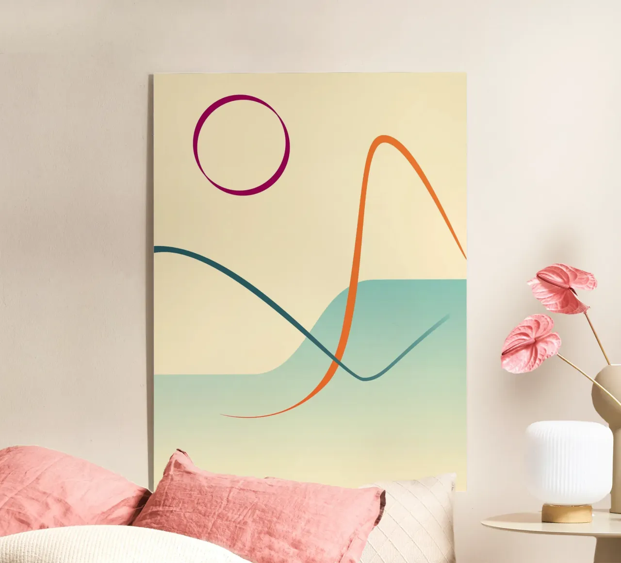 linee curve scena liscia plexiglass da pastel color shape