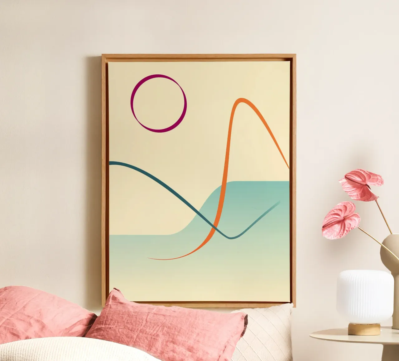 linee curve scena liscia tela da pastel color shape