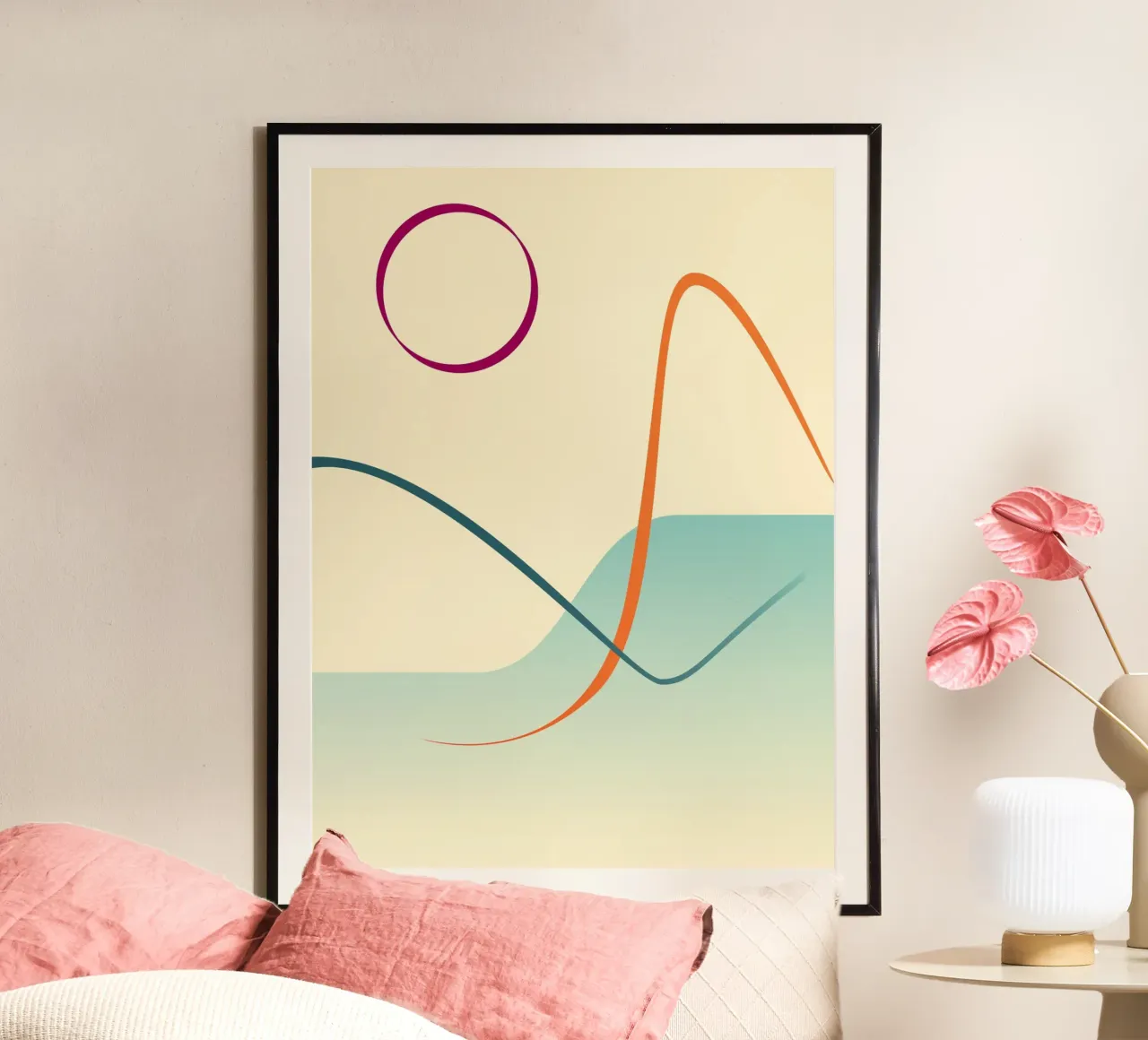 linee curve scena liscia carta hahnemühle da pastel color shape