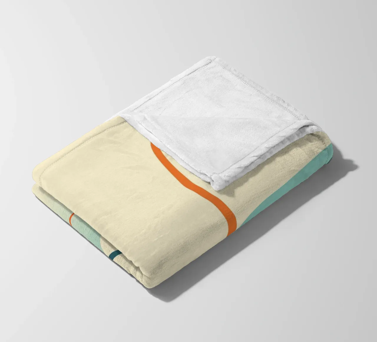 linee curve scena liscia coperta in pile da pastel color shape