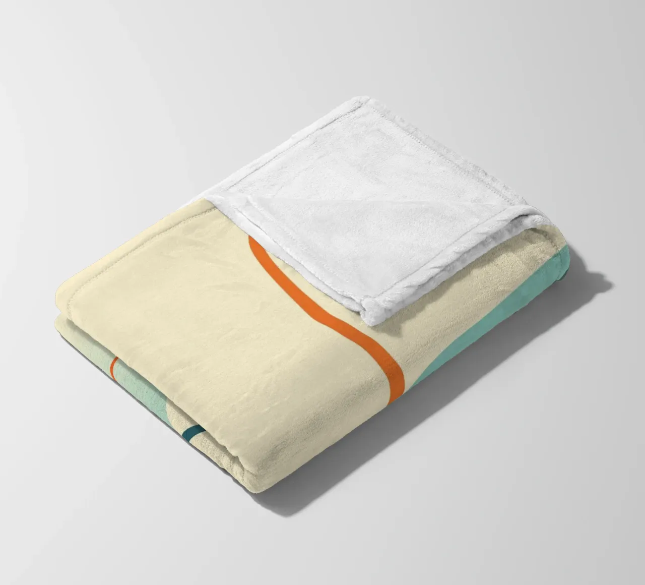 linee curve scena liscia coperta in pile da pastel color shape