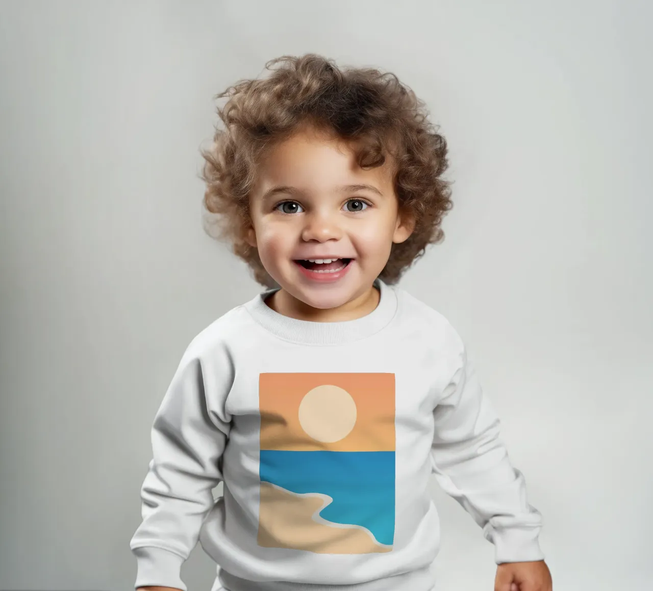 mare calmo relax felpa neonato da pastel color shape