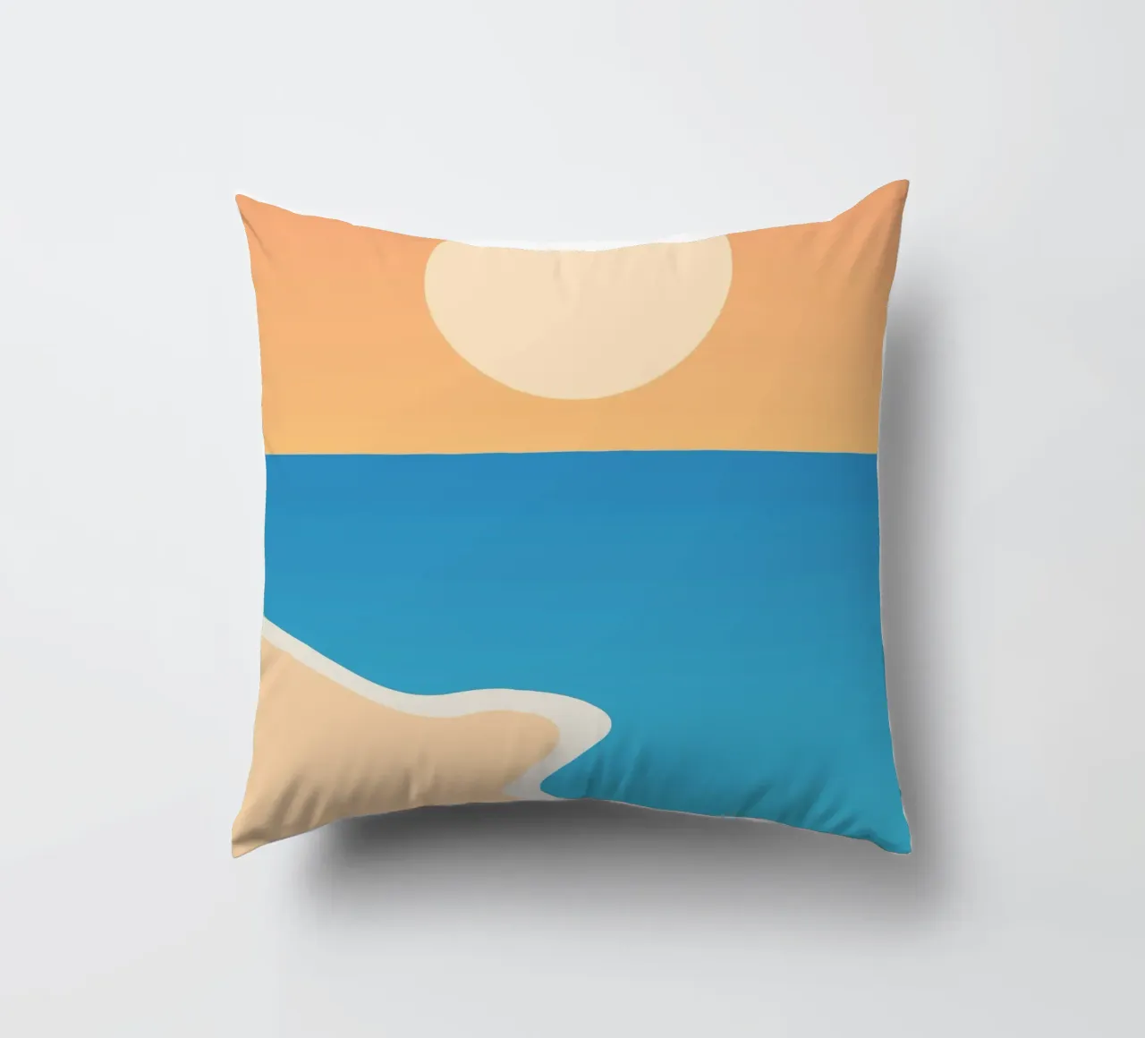 mare calmo relax cuscino da pastel color shape