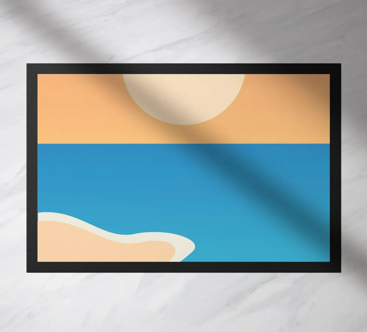 mare calmo relax zerbino da pastel color shape