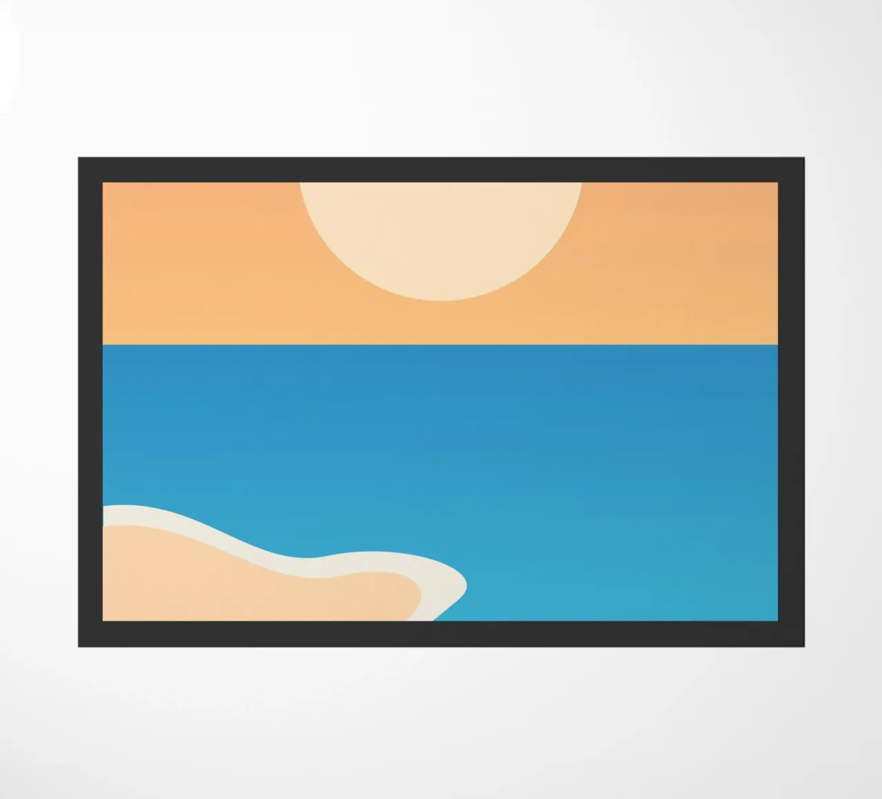 mare calmo relax zerbino da pastel color shape