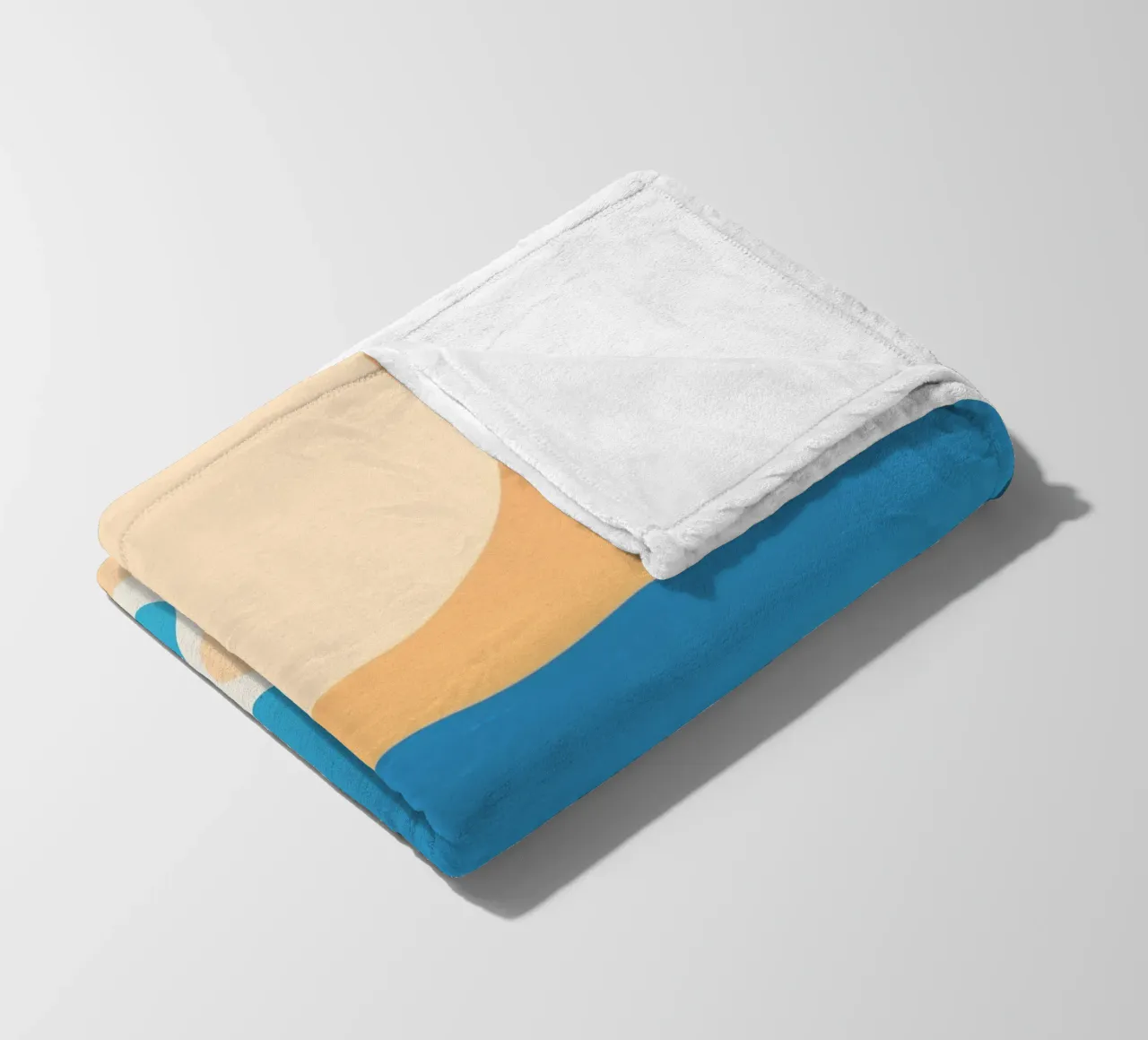 mare calmo relax coperta in pile da pastel color shape