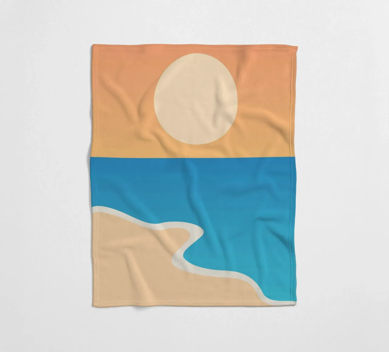 mare calmo relax coperta in pile da pastel color shape