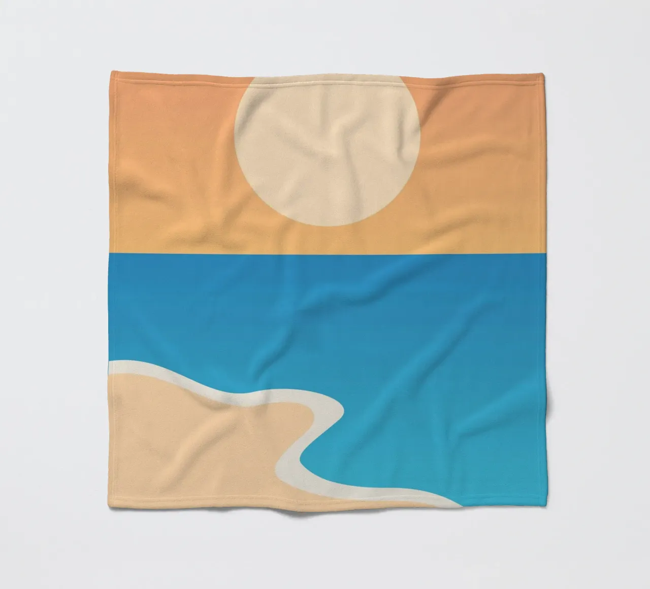 mare calmo relax coperta in pile da pastel color shape