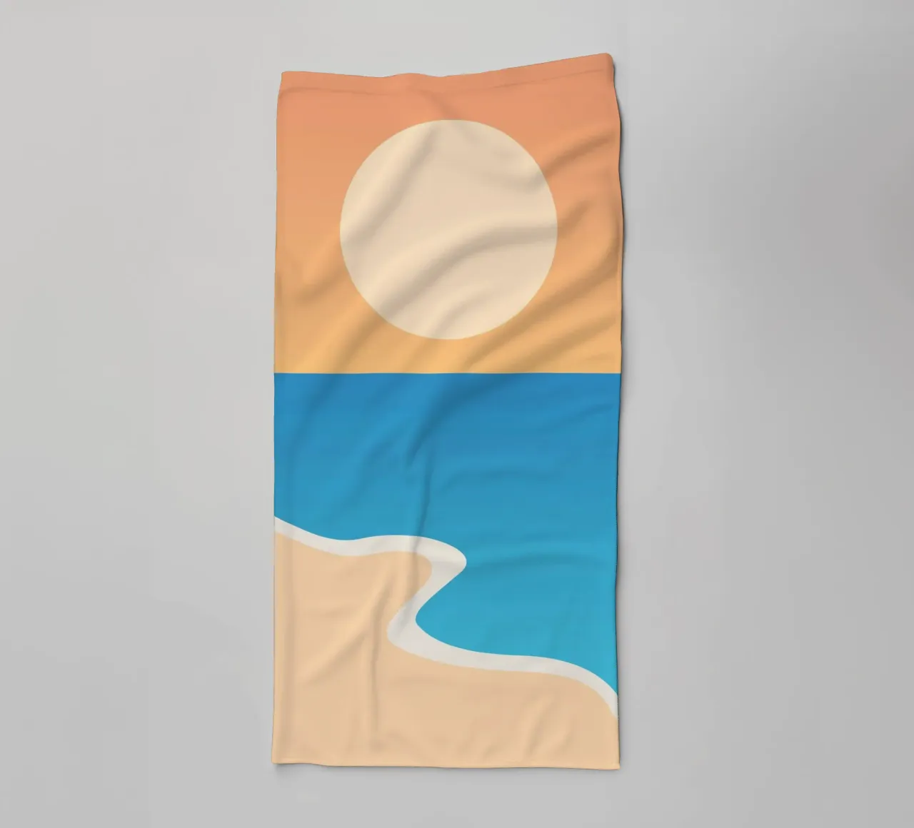 mare calmo relax asciugamano da bagno da pastel color shape