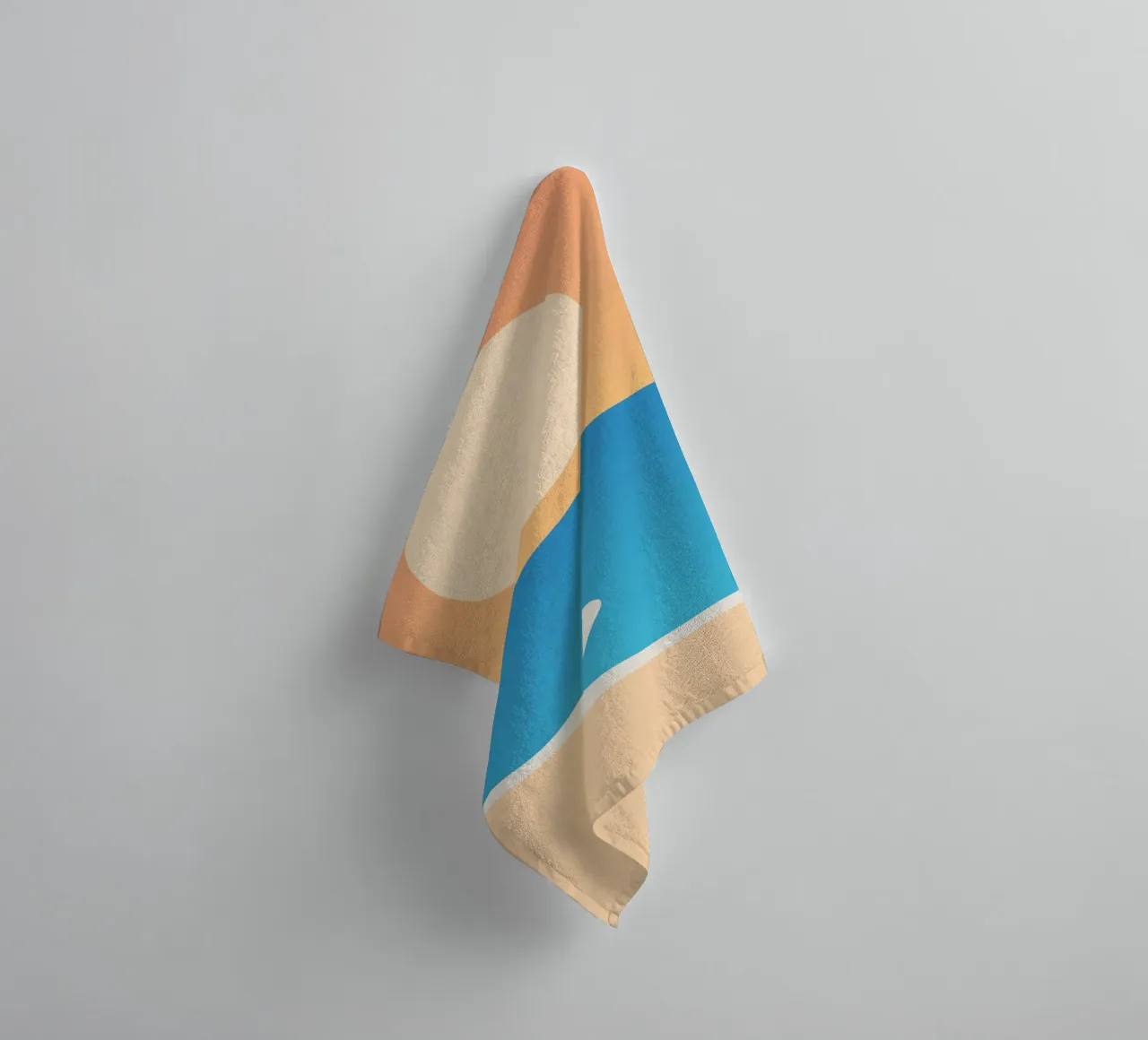 mare calmo relax asciugamano da bagno da pastel color shape