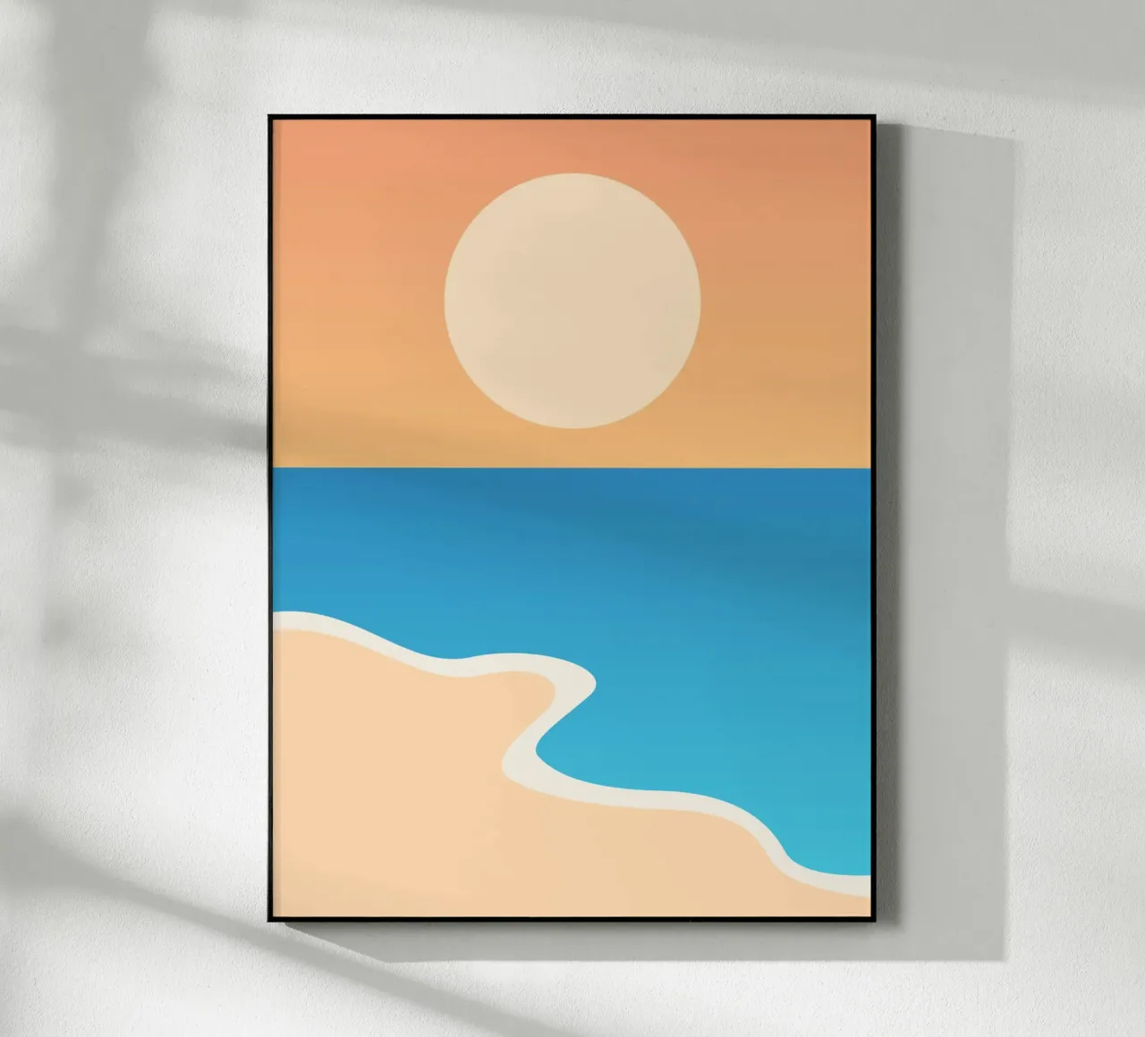 mare calmo relax plexiglass da pastel color shape