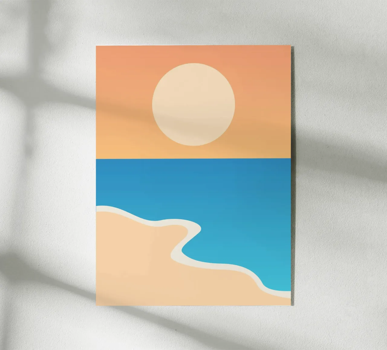 mare calmo relax plexiglass da pastel color shape