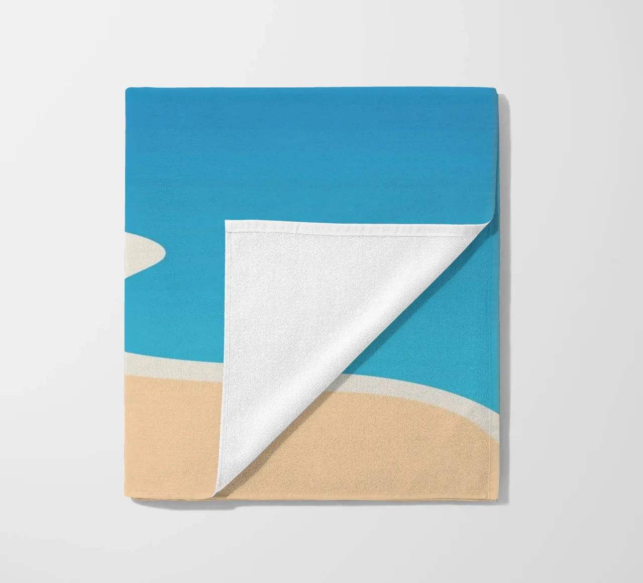 mare calmo relax telo mare da pastel color shape