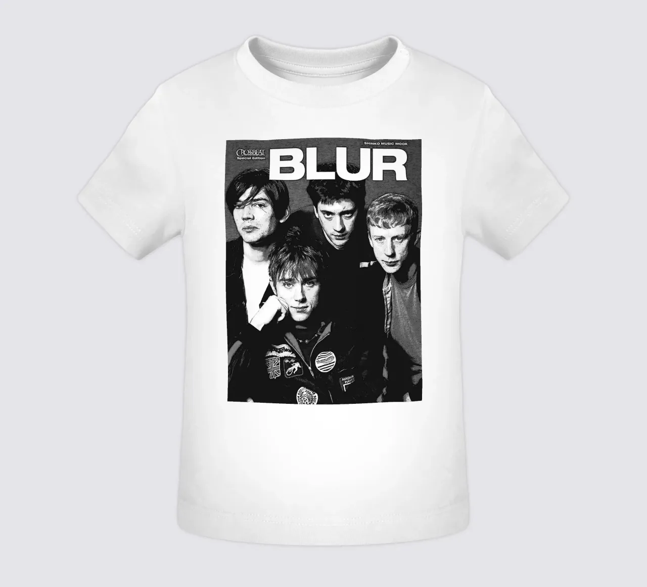 blur band art baby t-shirt by vanhesling