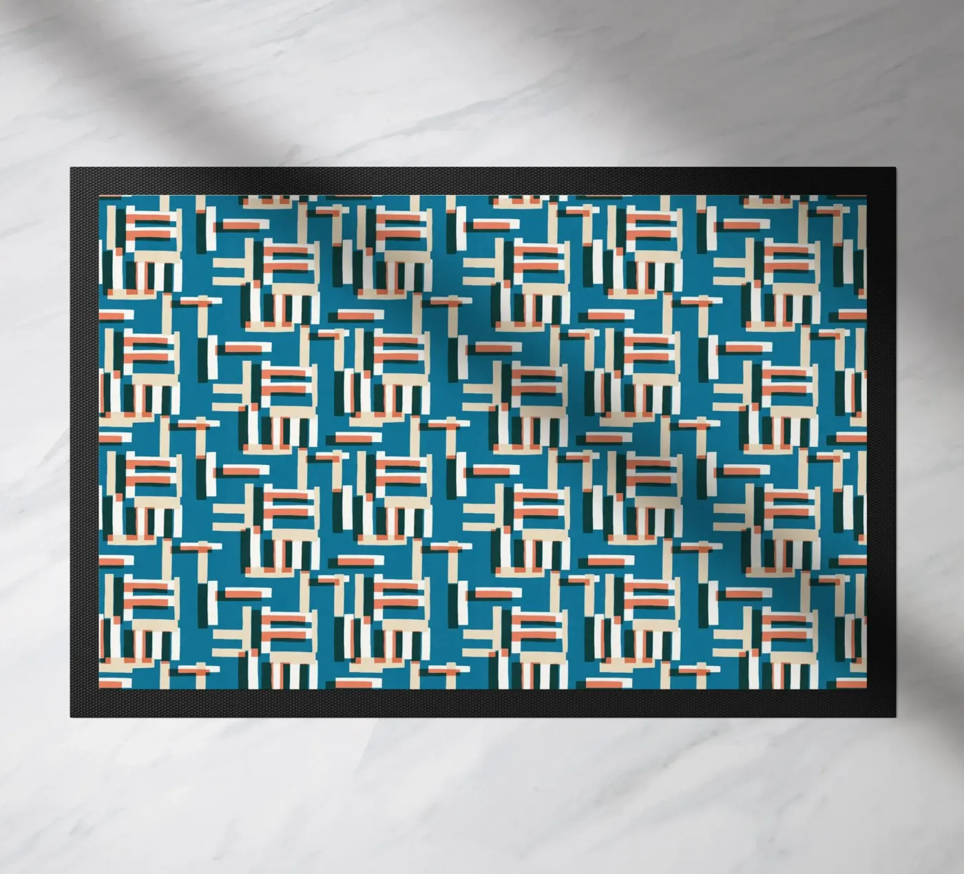 Cyano Pattern No 09 deurmat van treechild