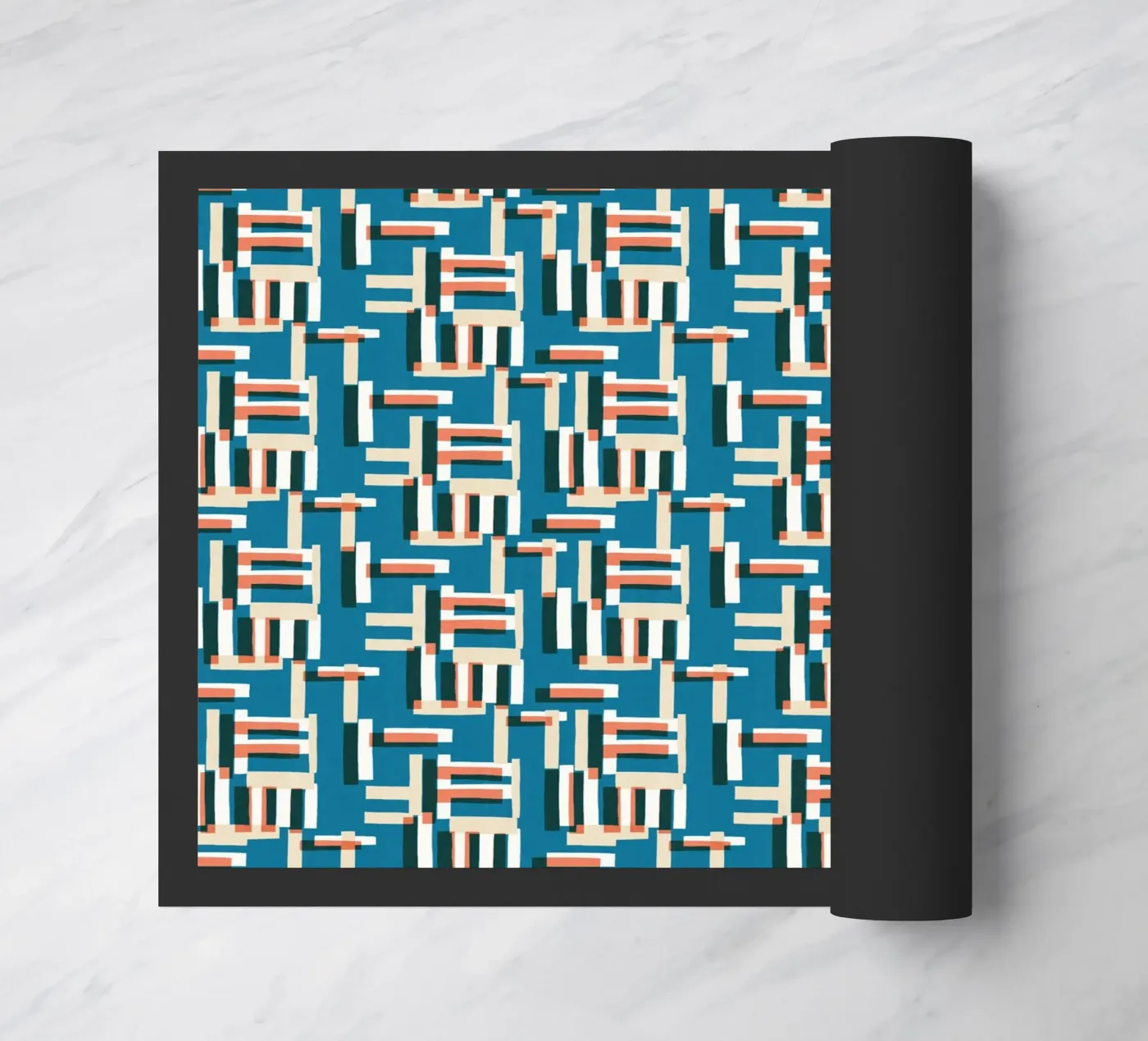 Cyano Pattern No 09 deurmat van treechild