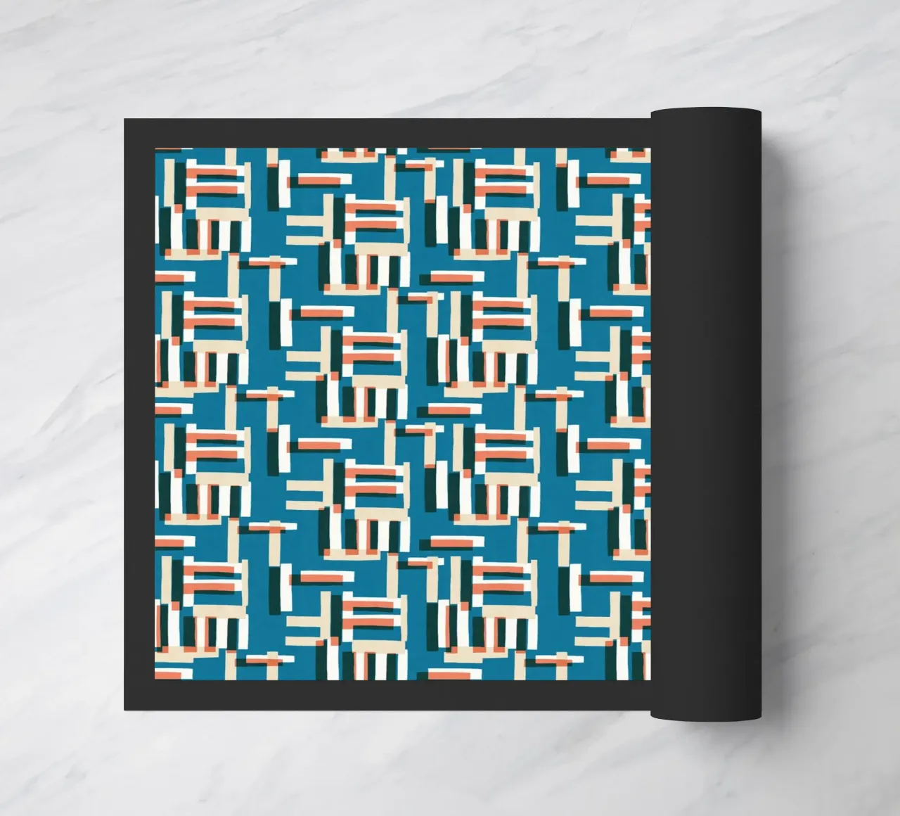 Cyano Pattern No 09 doormat by treechild