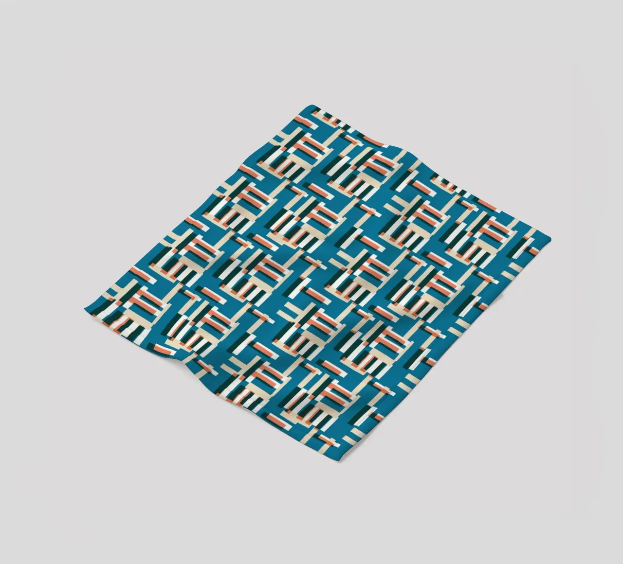 Cyano Pattern No 09 Fleecedecke von treechild