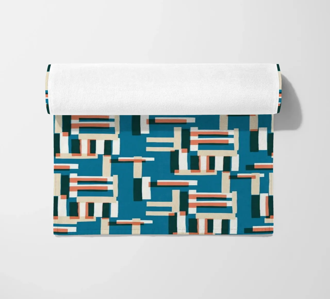 Cyano Pattern No 09 Strandtuch von treechild