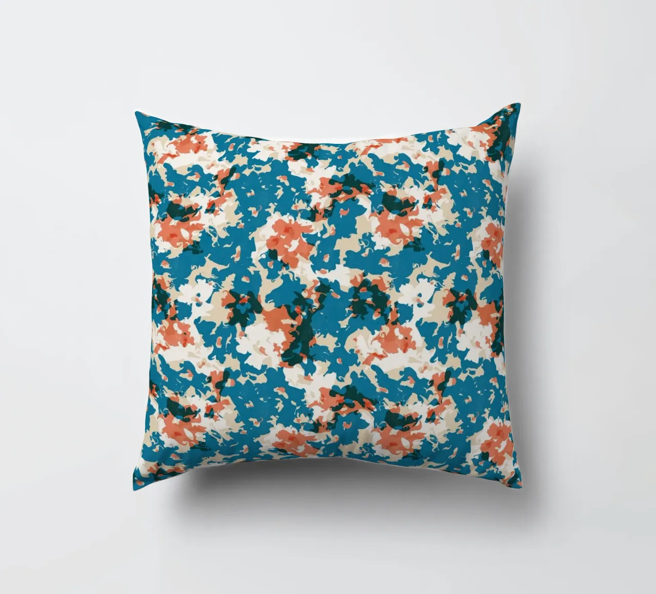 Cyano Pattern No 10 Kissen von treechild