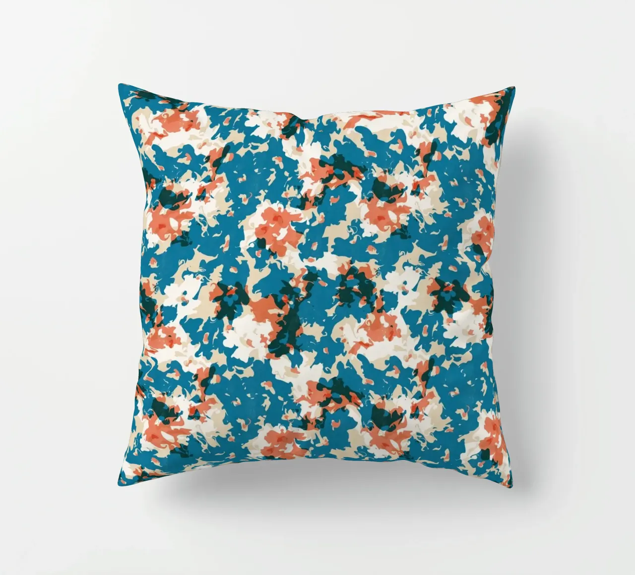 Cyano Pattern No 10 Kissen von treechild