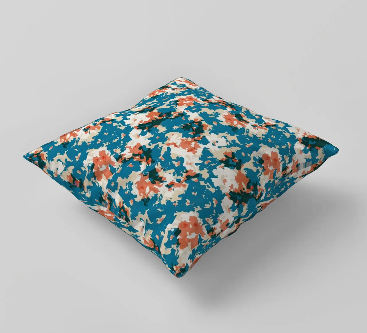 Cyano Pattern No 10 Kissen von treechild
