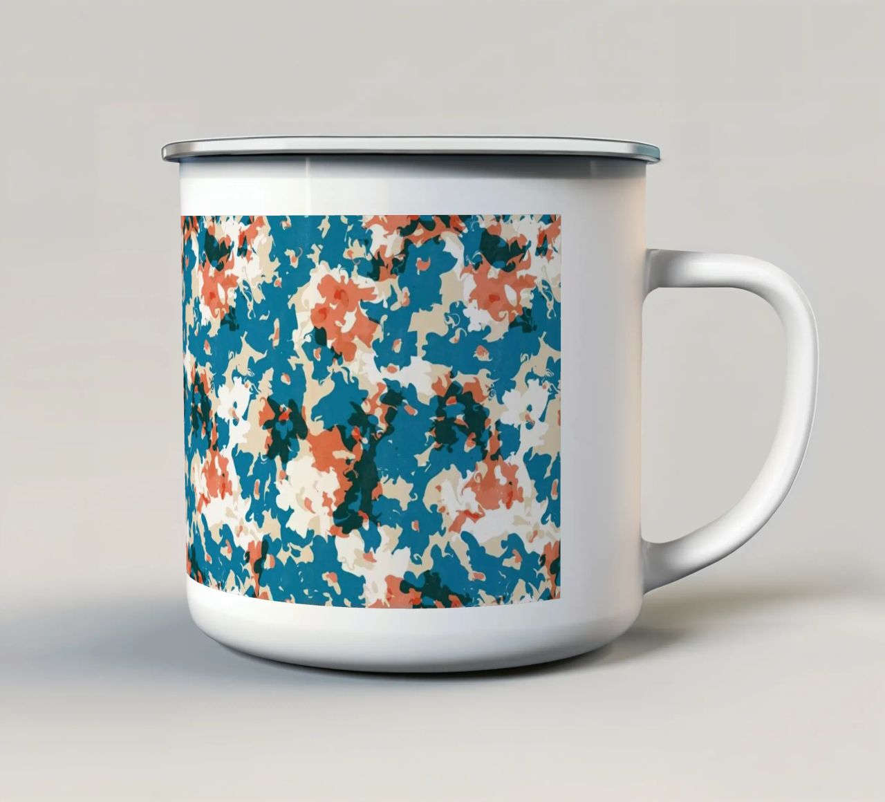 Cyano Pattern No 10 tazza in smalto da treechild