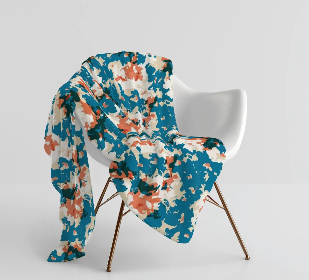 Cyano Pattern No 10 fleece blanket by treechild
