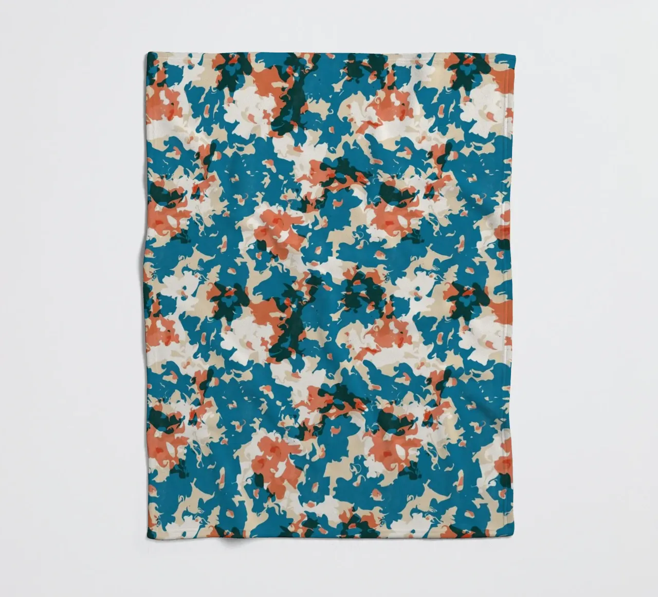 Cyano Pattern No 10 fleece blanket by treechild