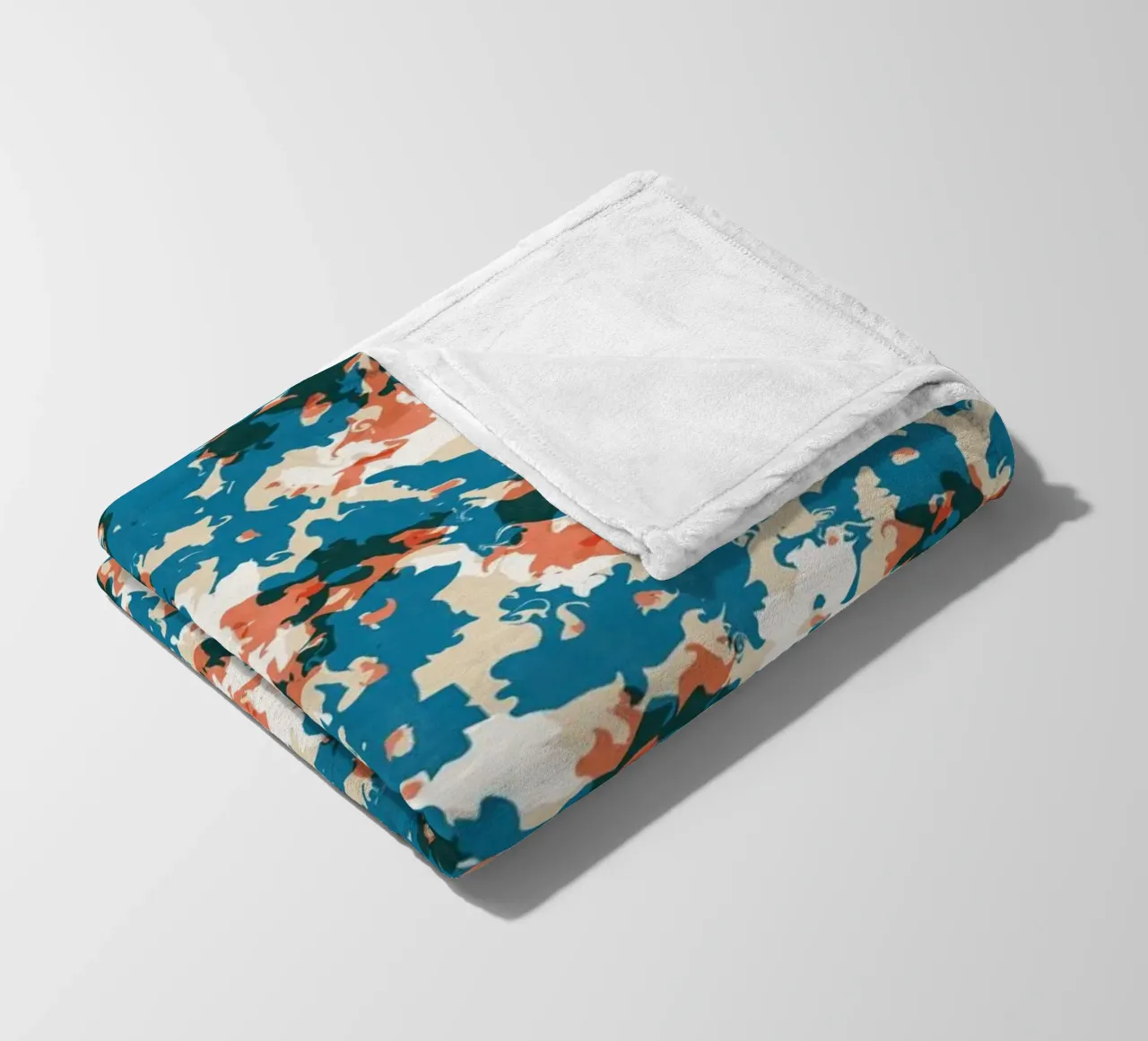 Cyano Pattern No 10 fleece blanket by treechild