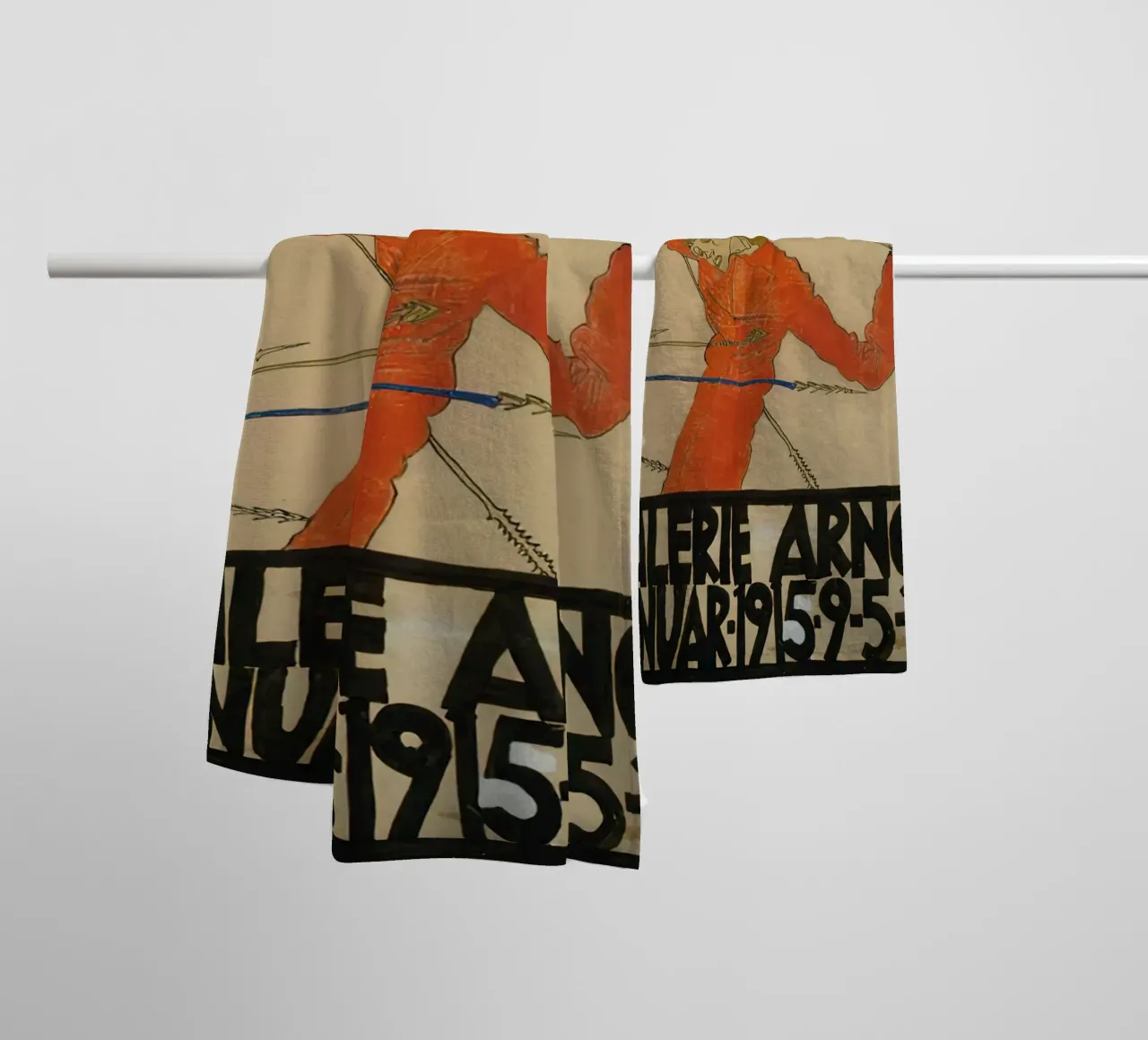 Self-portrait as Saint Sebastian towel by williamsshop