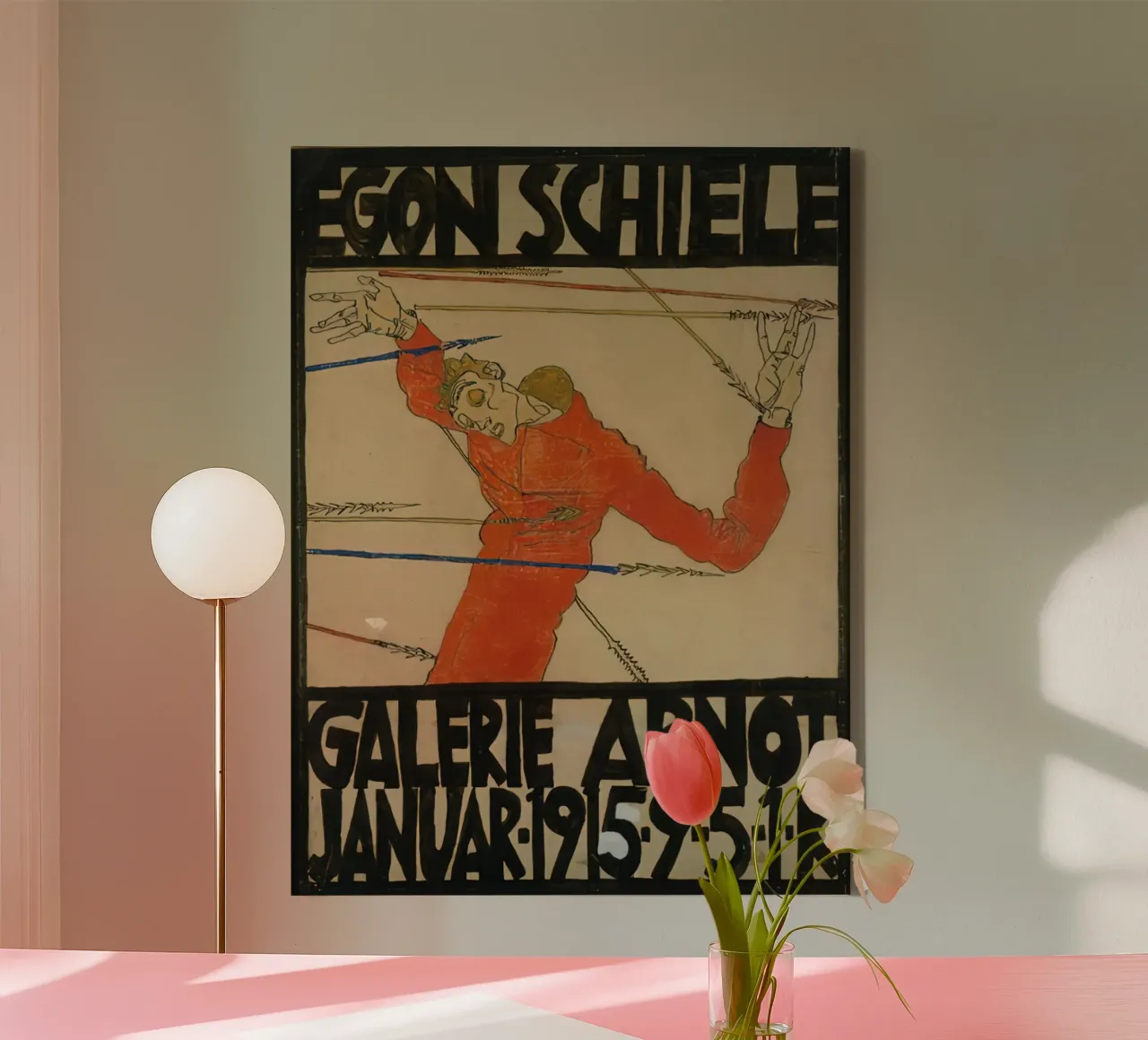 Zelfportret als Sint Sebastiaan canvas van williamsshop