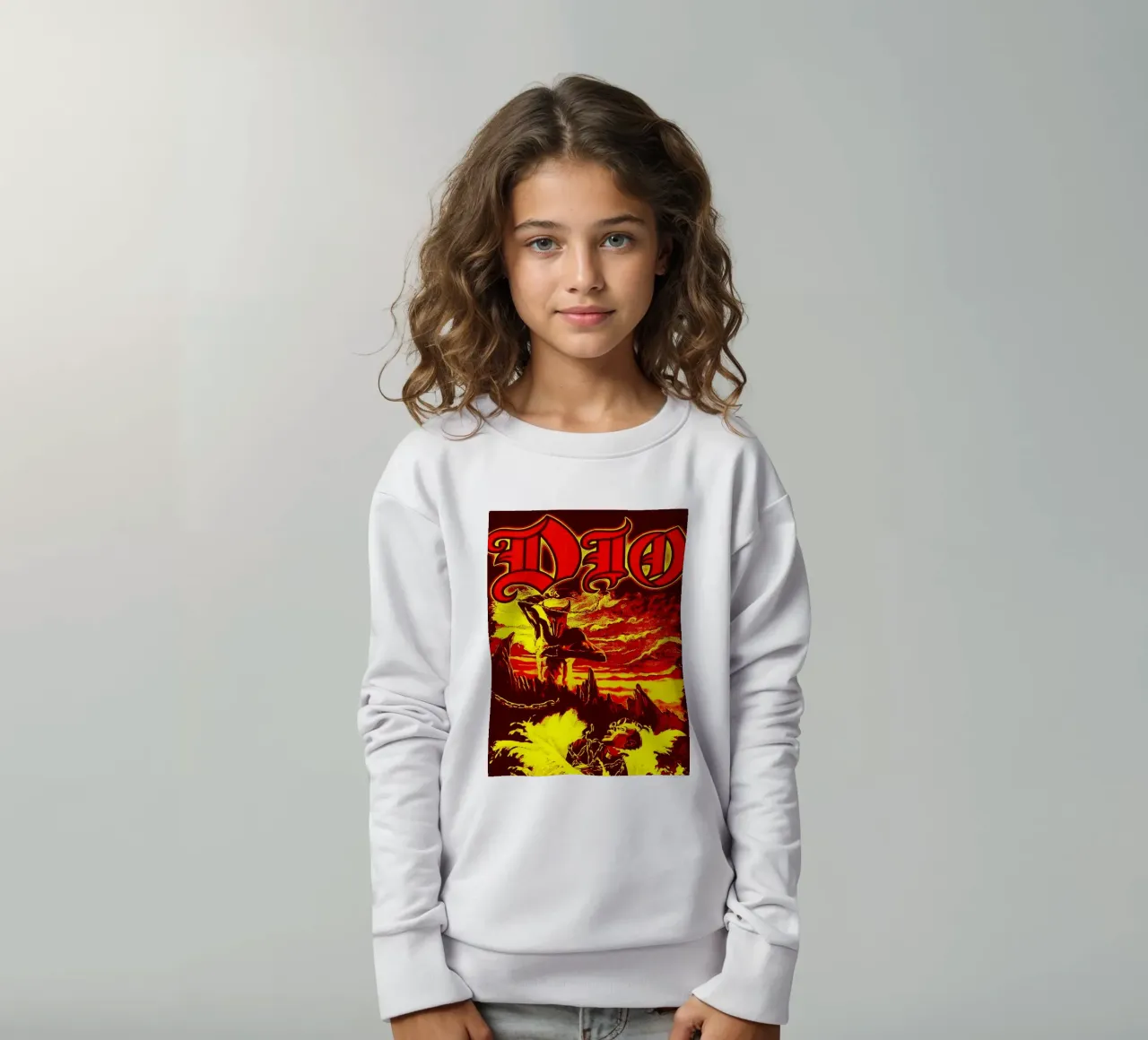 dio band art felpa bambino da vanhesling