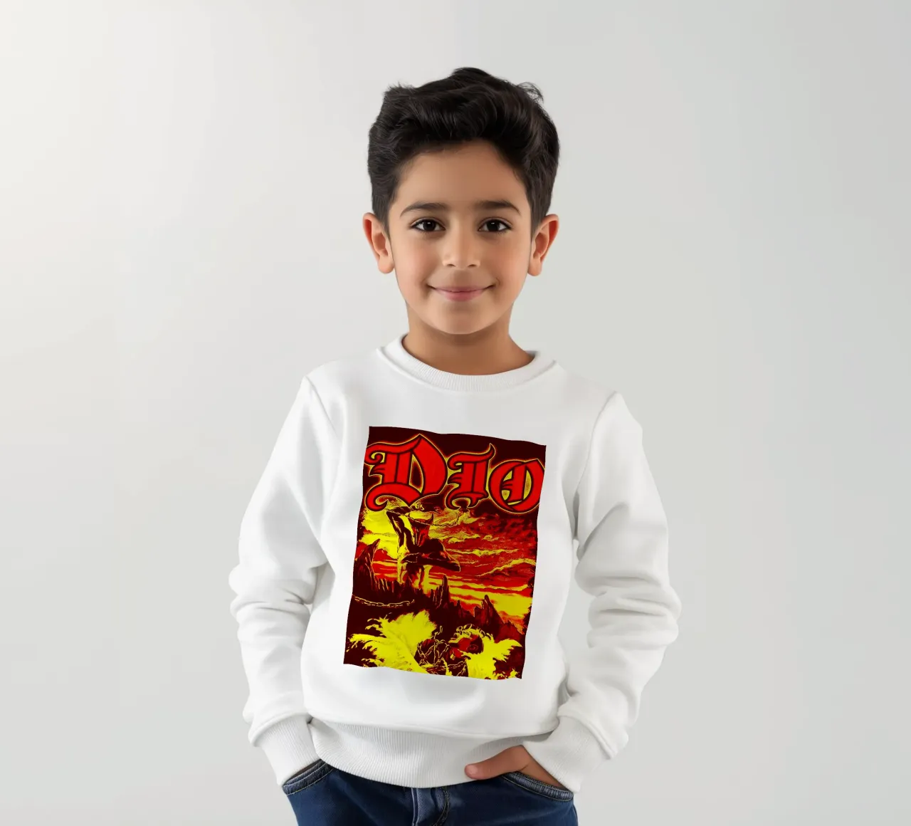 dio band art felpa bambino da vanhesling