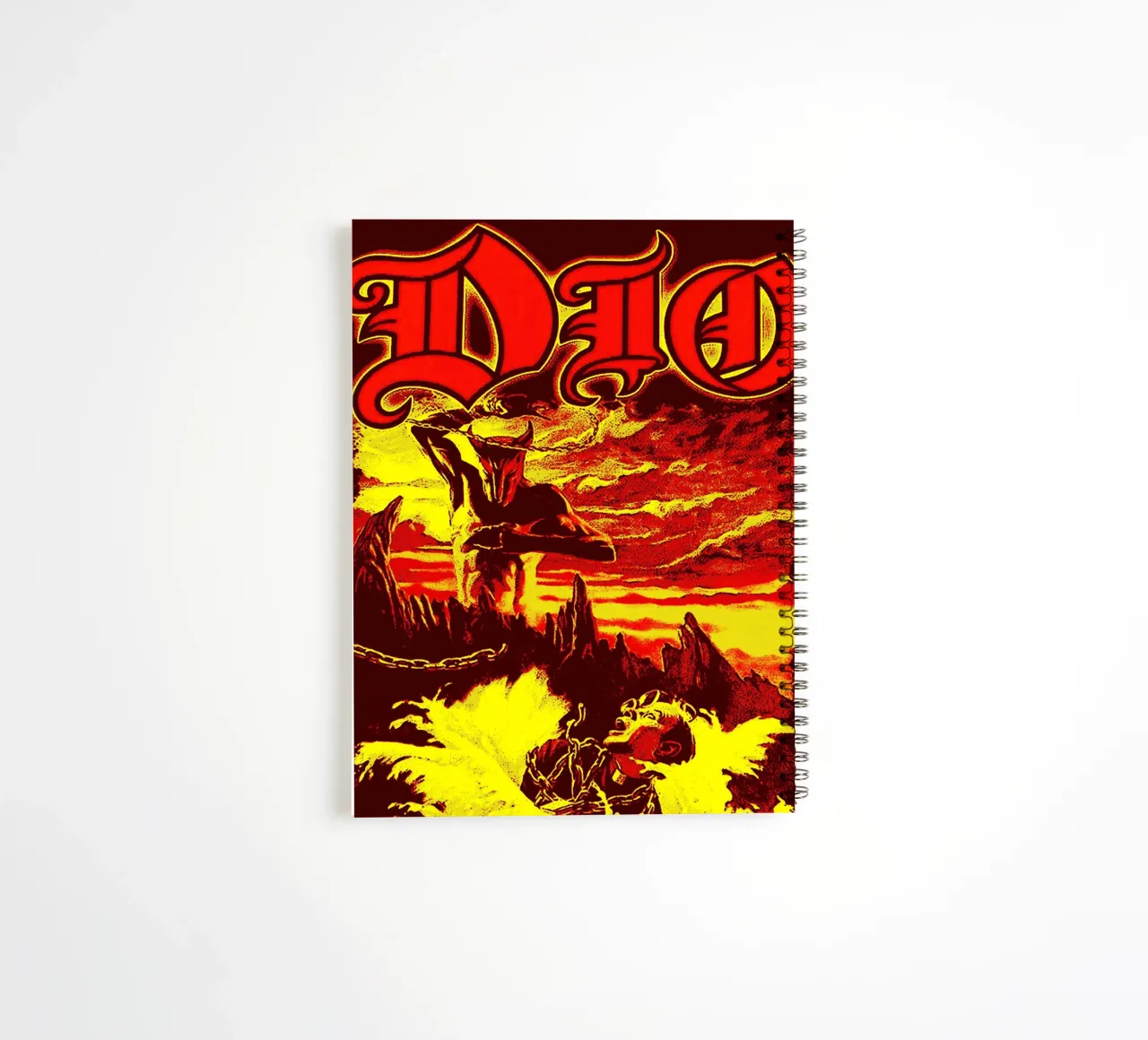 dio band art spiral notebook by vanhesling