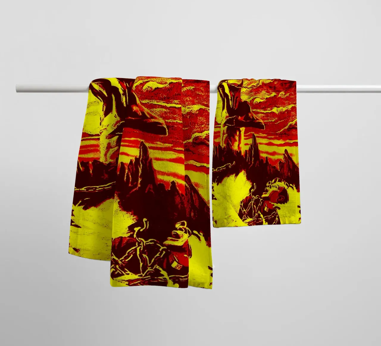 dio band art asciugamano da bagno da vanhesling