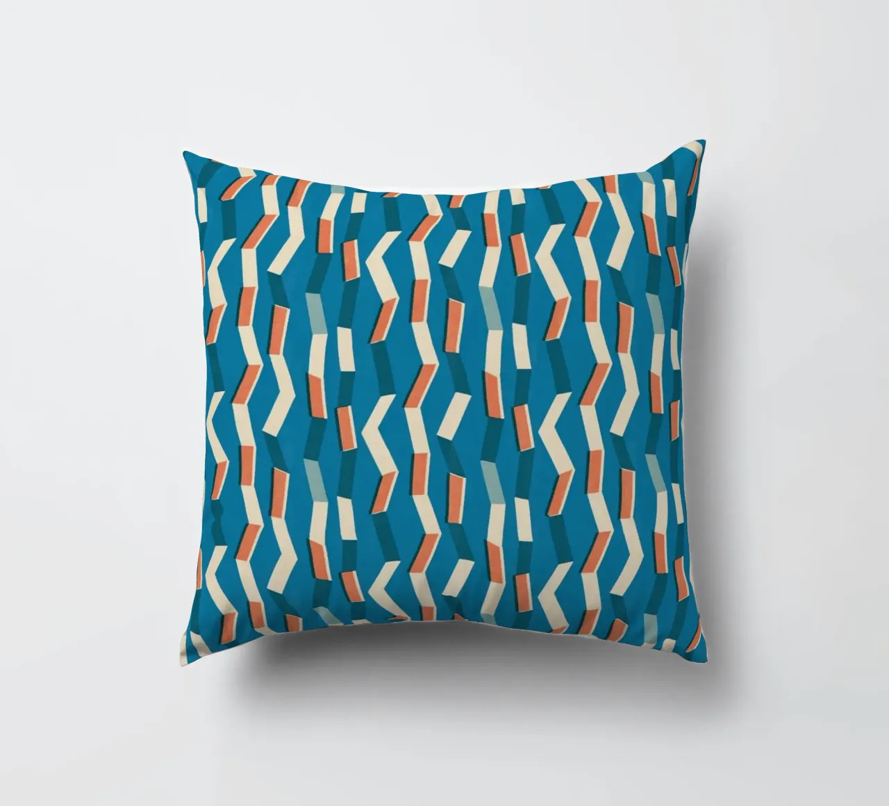 Cyano Pattern No 11 decorative cushion by treechild