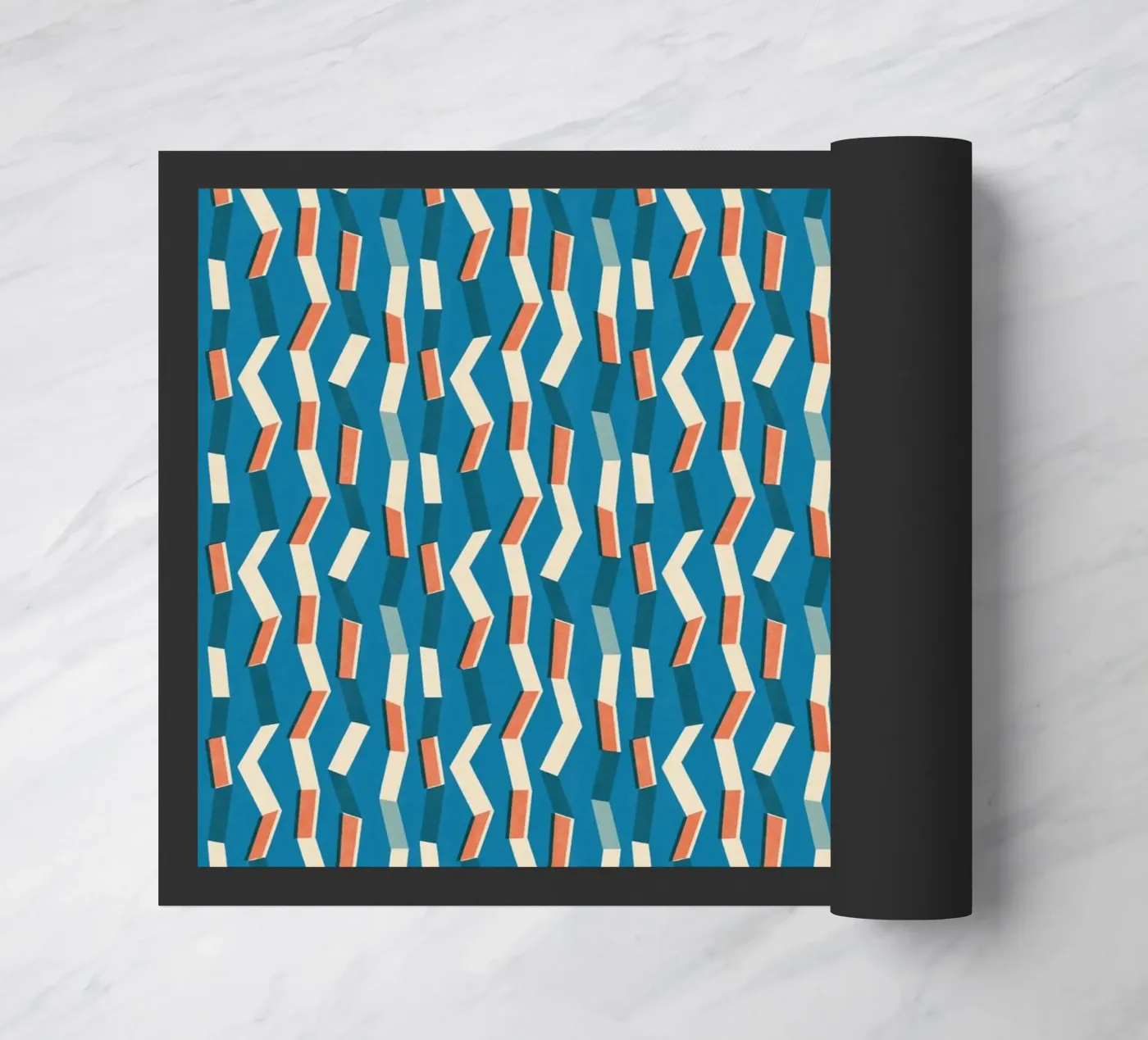 Cyano Pattern No 11 doormat by treechild