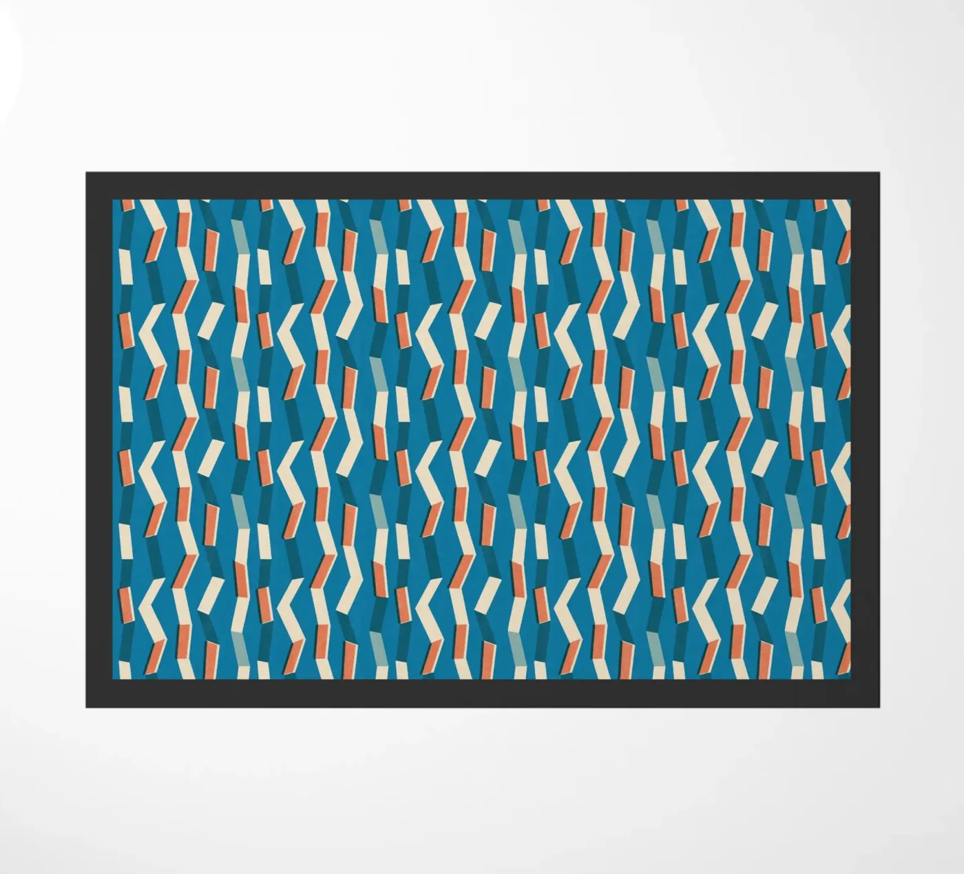 Cyano Pattern No 11 doormat by treechild