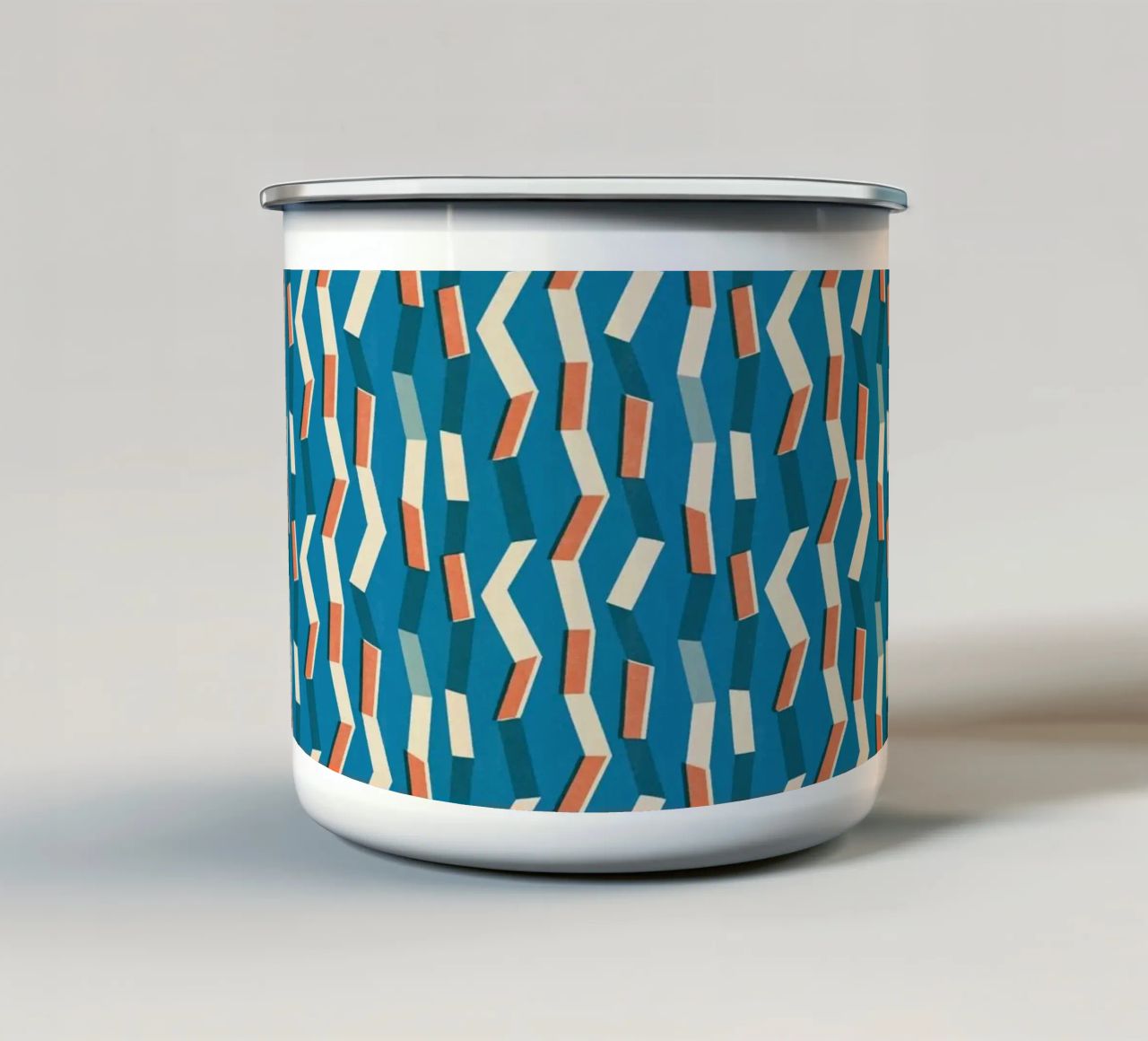 Cyano Pattern No 11 tazza in smalto da treechild