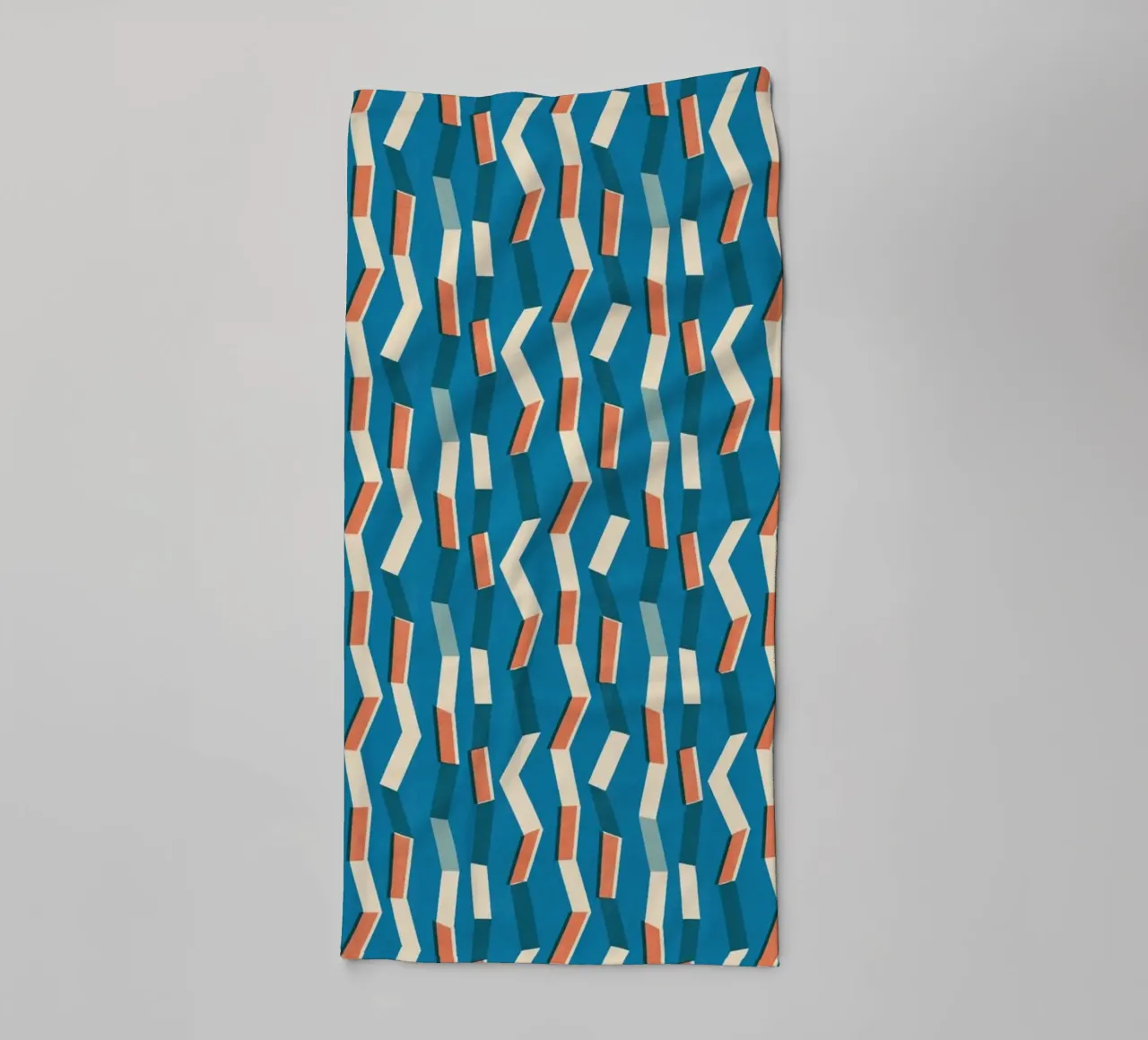 Cyano Pattern No 11 towel by treechild