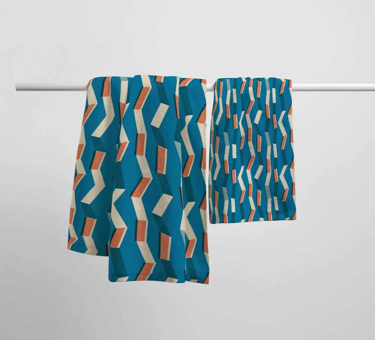Cyano Pattern No 11 asciugamano da bagno da treechild