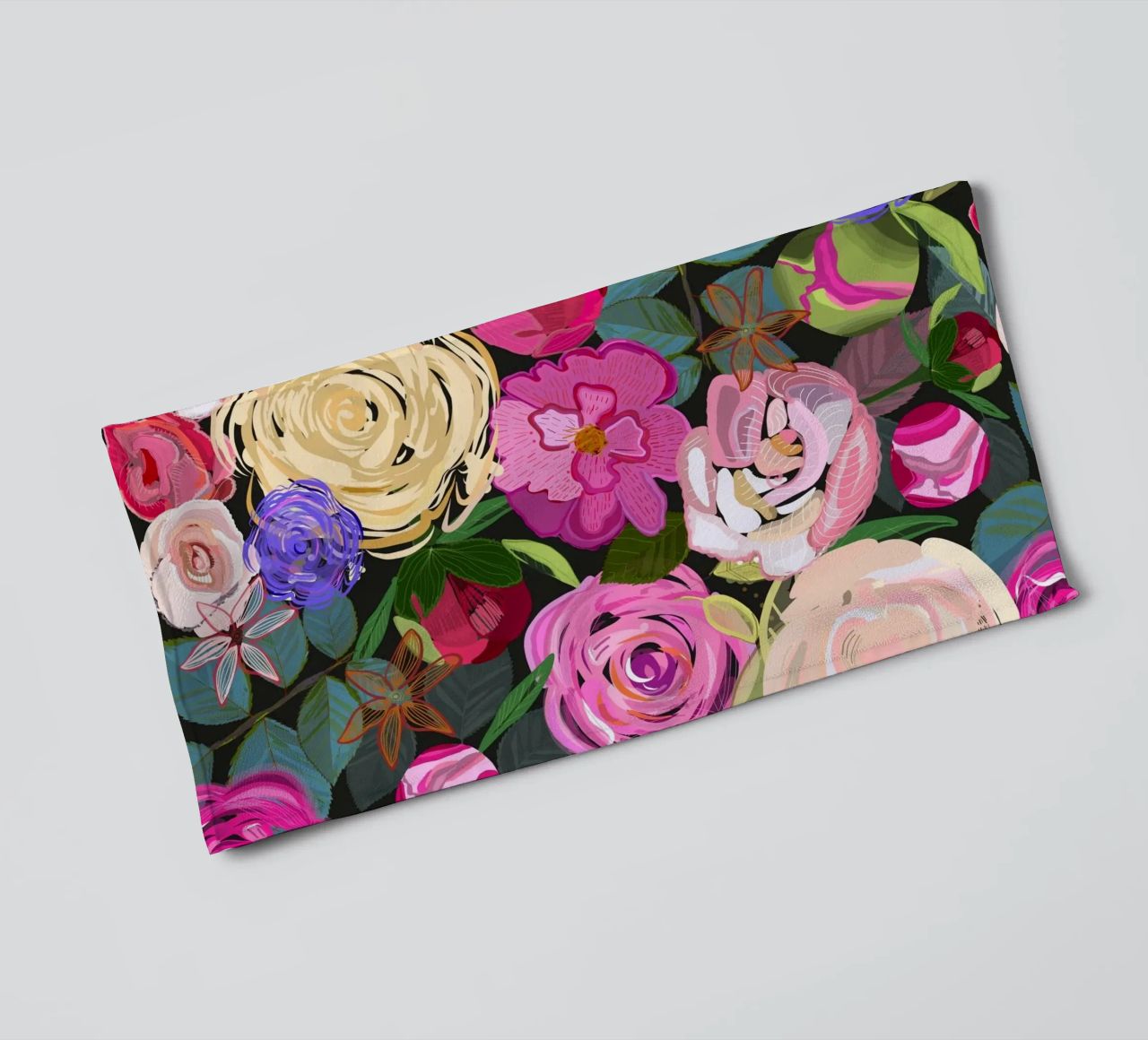 Rose colorate floreali asciugamano da bagno da gulsengunel