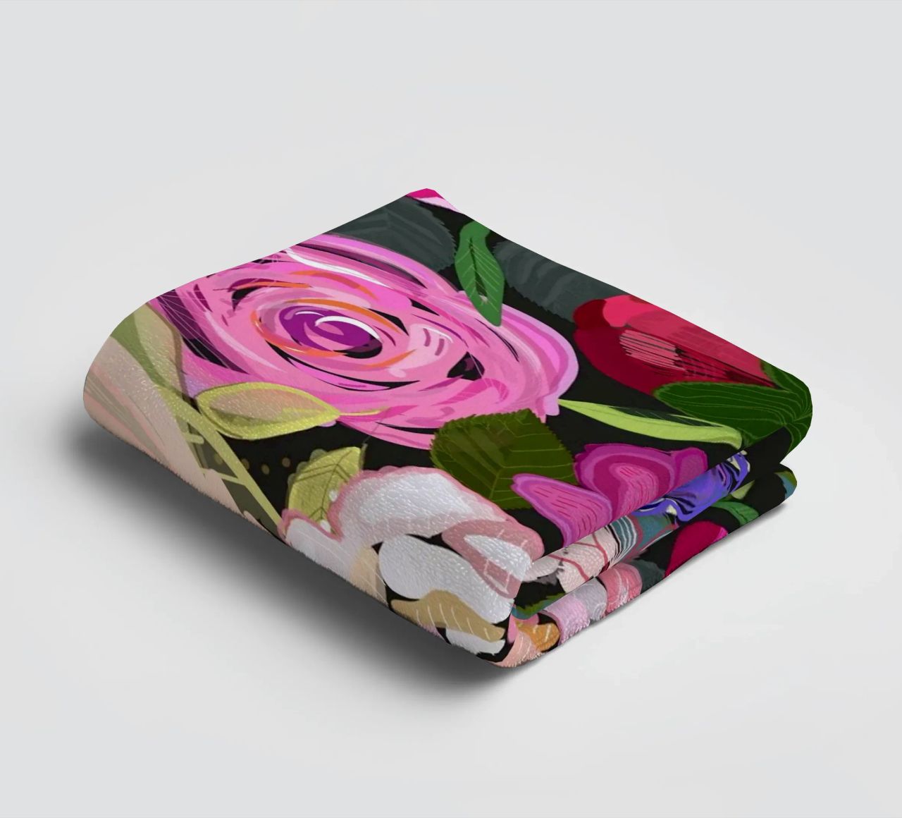 Rose colorate floreali asciugamano da bagno da gulsengunel