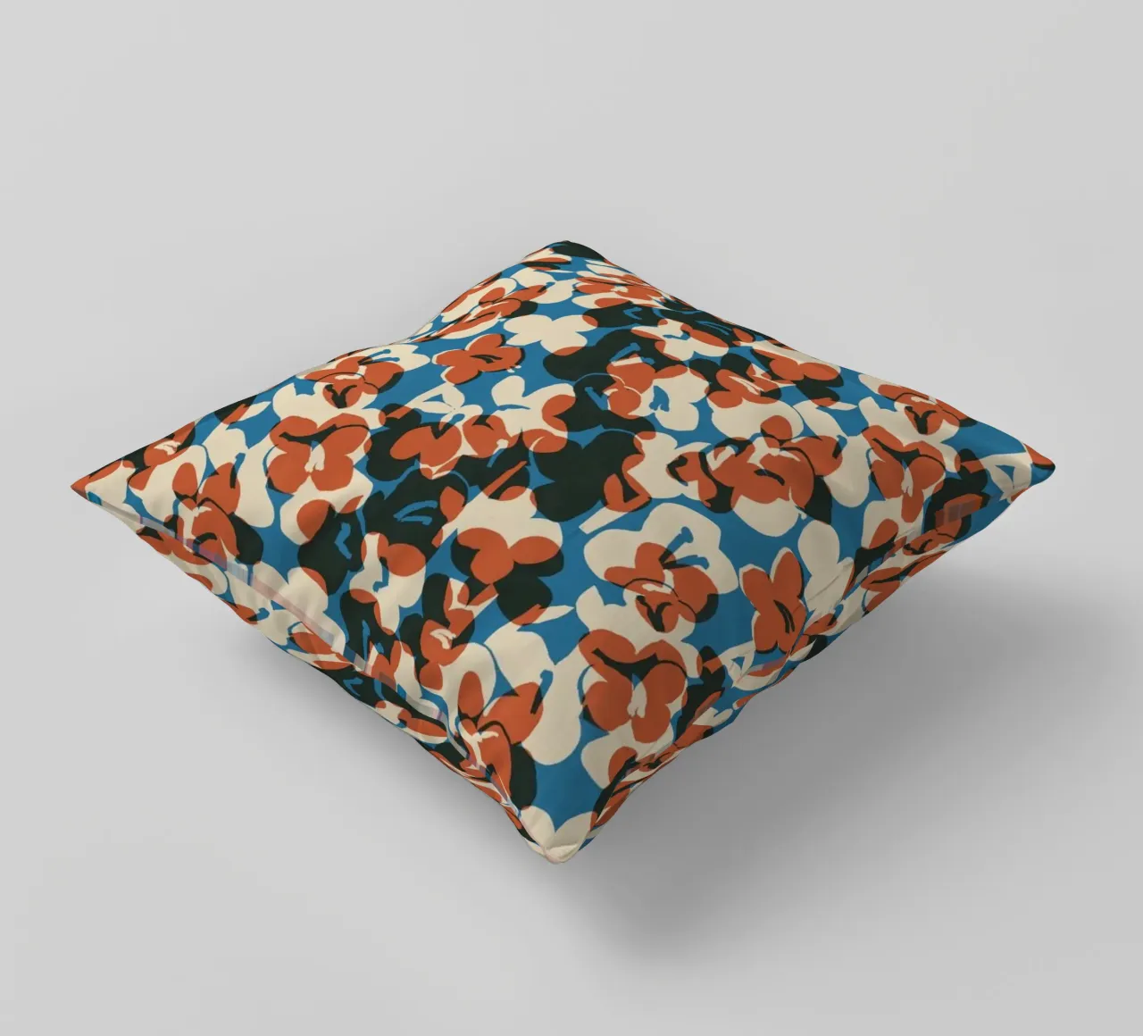 Cyano Pattern No 12 Kissen von treechild