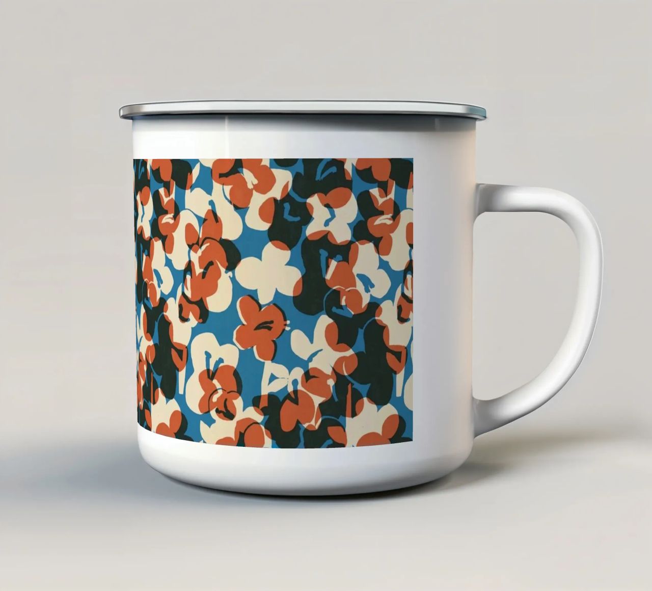 Cyano Pattern No 12 tazza in smalto da treechild