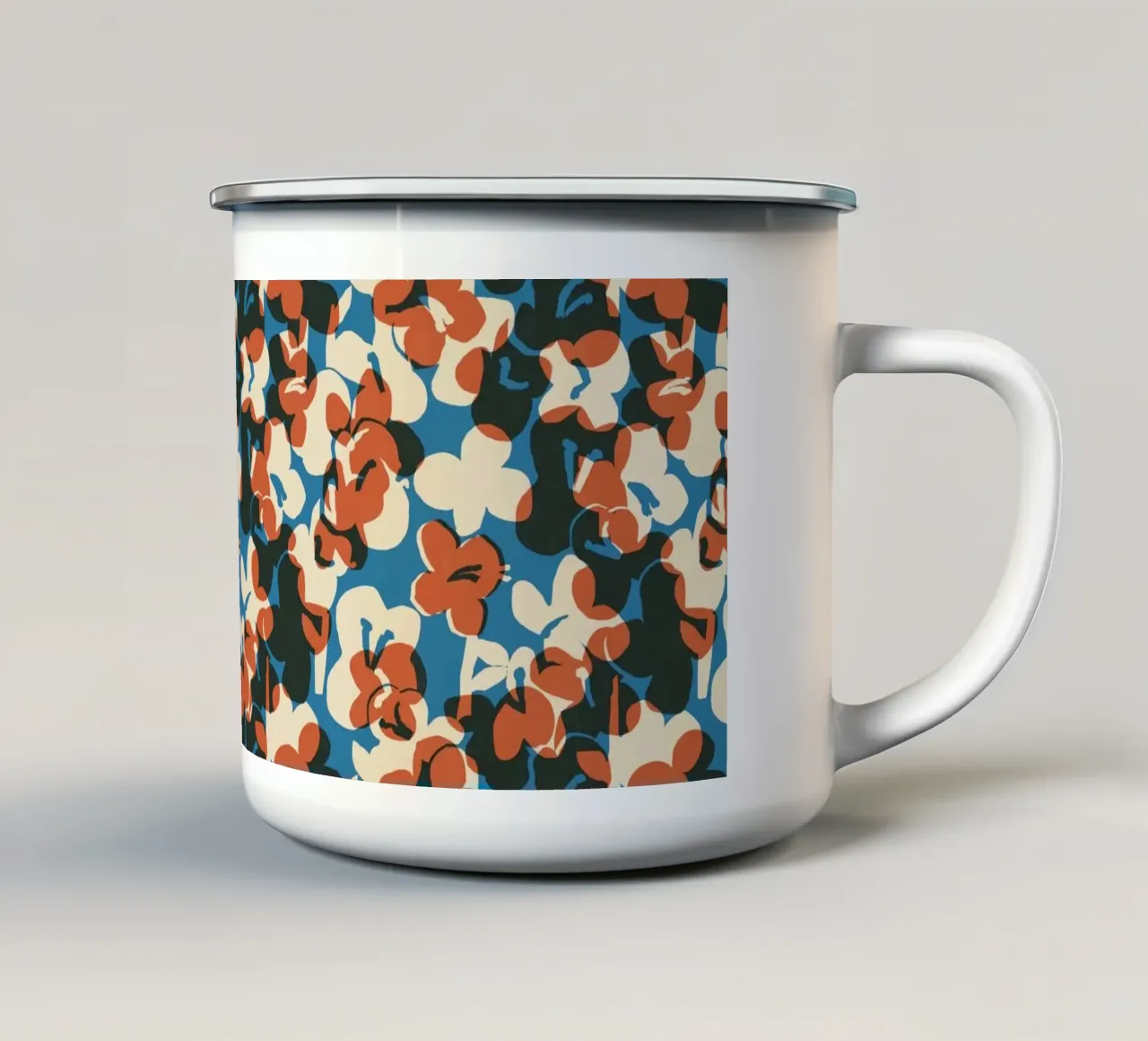 Cyano Pattern No 12 taza de esmalte de treechild